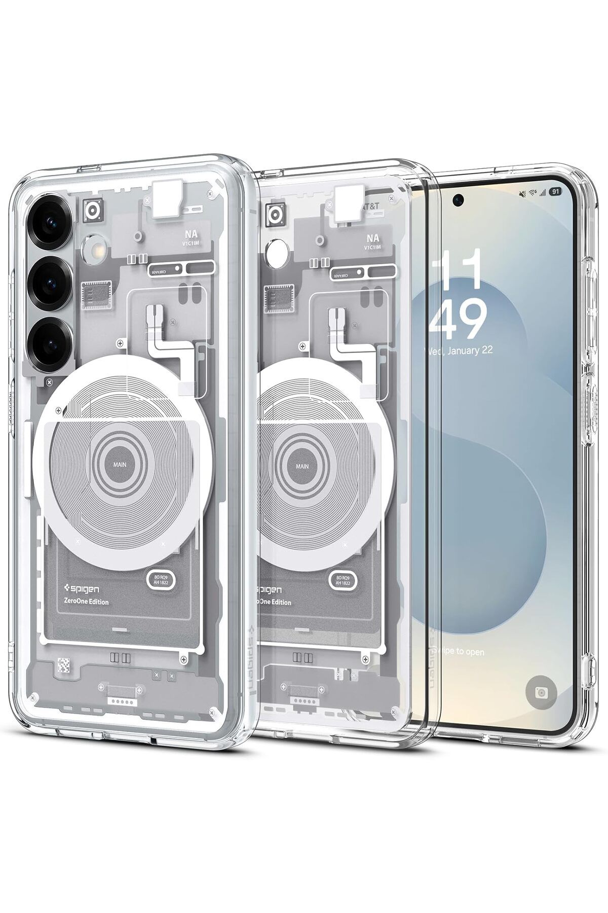 STOREMAX nffashopm Galaxy S25 Plus Kılıf Ultra Hybrid MagFit özellikli Zero One White - ACS08983 storestar