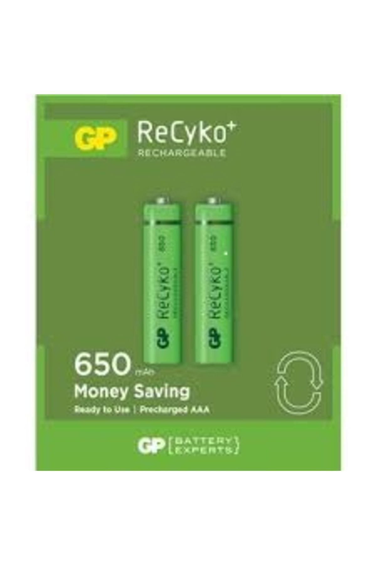 STOREMAX srhtDS RECYKO 650mAh AAA ŞARJLI İNCE PİL 63C092 2Lİ KART Desing 266450