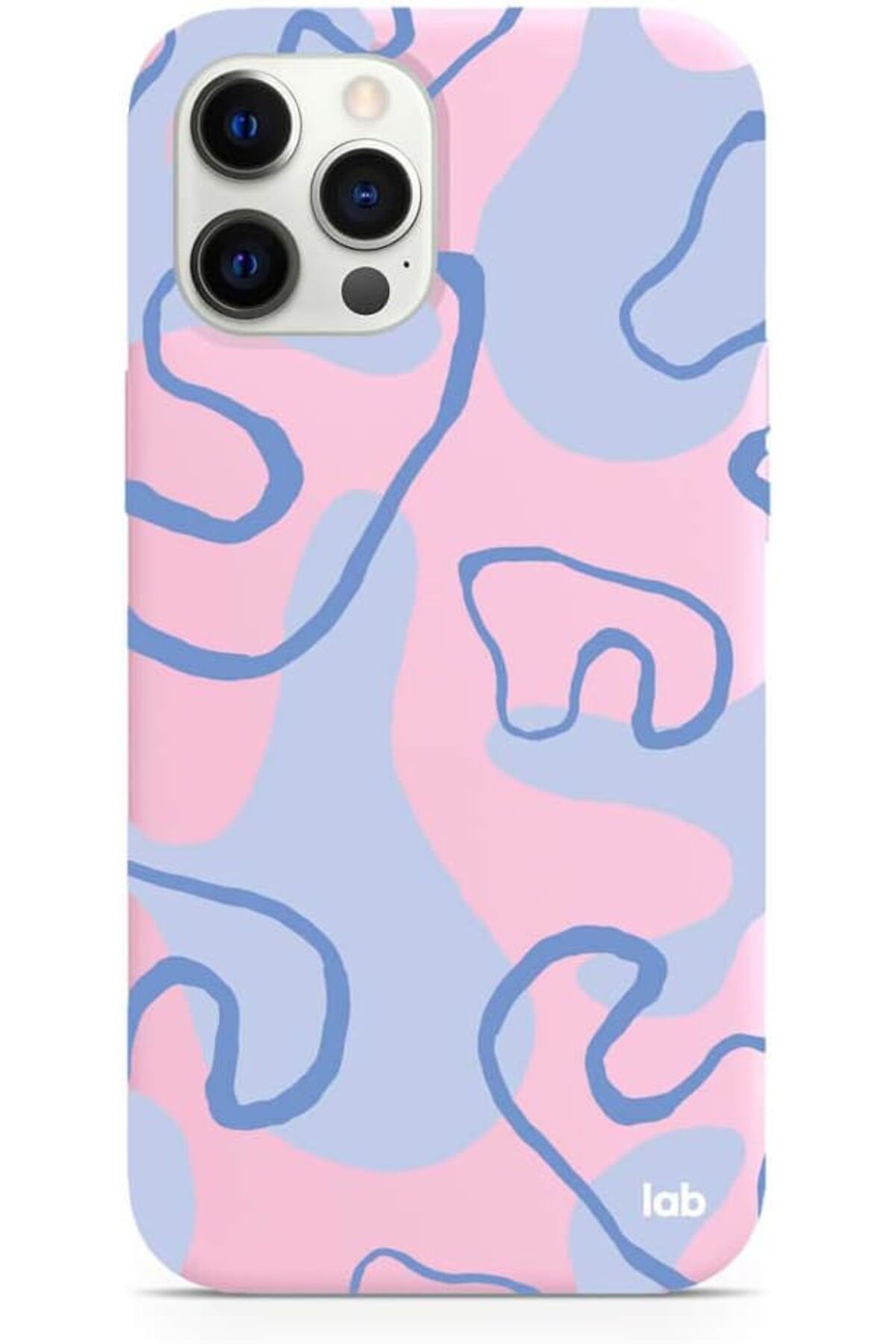 STOREMAX daliashops Iphone 12 Pro Max Pembe Silikon Telefon Kılıfı - Smoke Blue Star Collection 542167