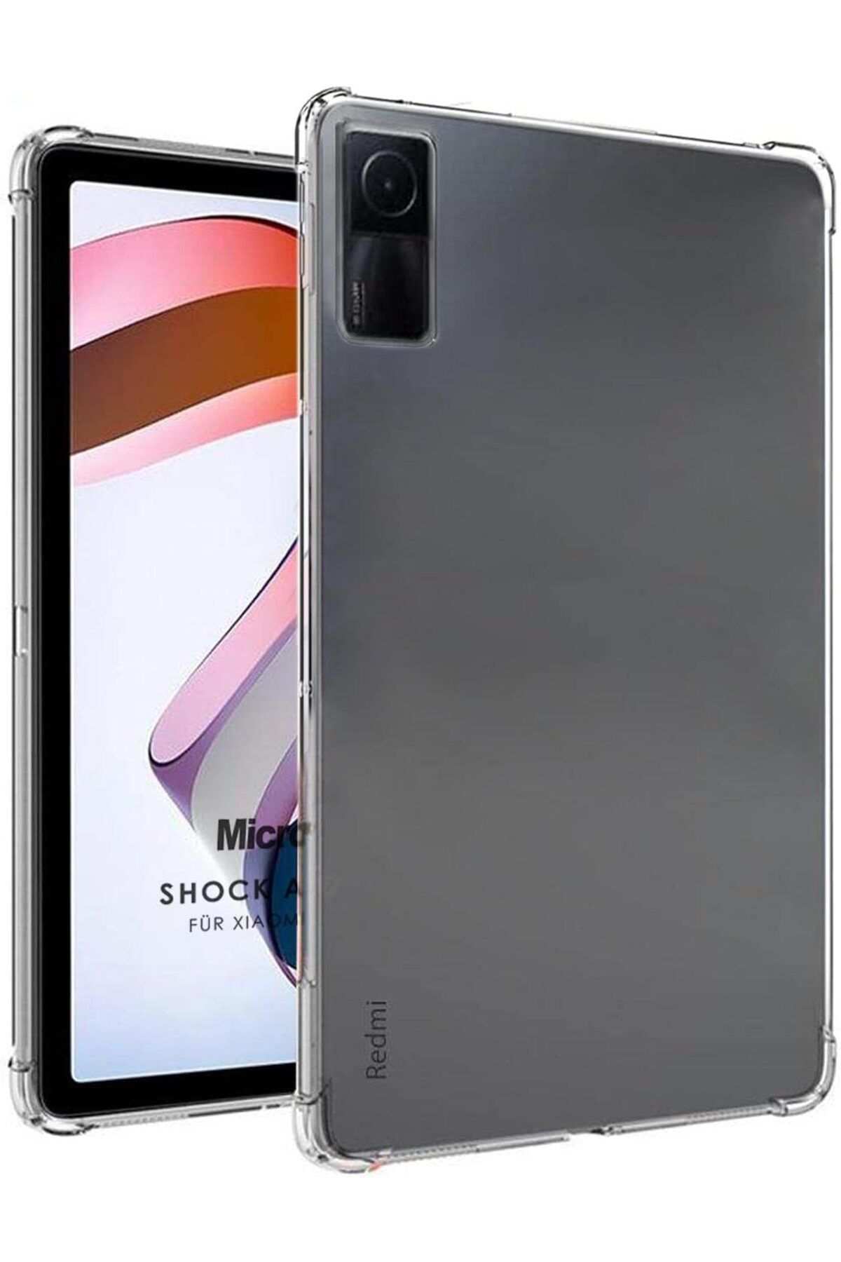 yenibagshop Xiaomi Redmi Pad SE için Kılıf Shock Absorbing Şeffaf [Redmi Pad SE ile Uyumlu Kılıf - Şeffaf]
