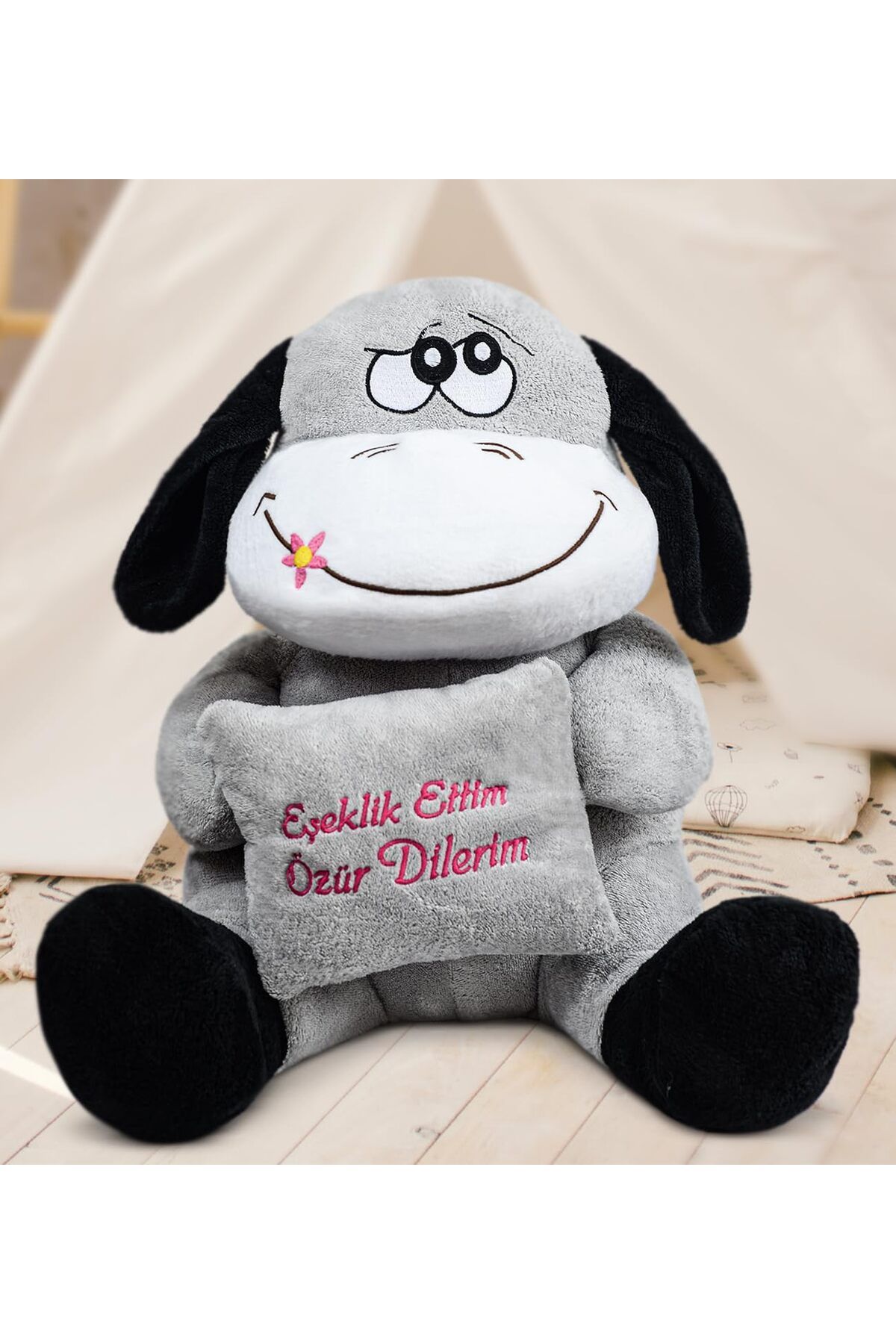 STOREMAX mrttnca Oyuncak Özür Dilerim Eşeklik Ettim,Eşek,Yastıklı Pelüş Eşek,Eşek,PElüş Eşek,HEd