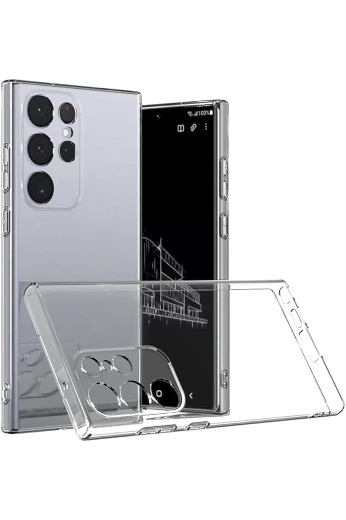 STOREMAX glpzr Galaxy S24 Ultra Şeffaf Slim Tpu Saydam Kılıf trendybuy 1109110