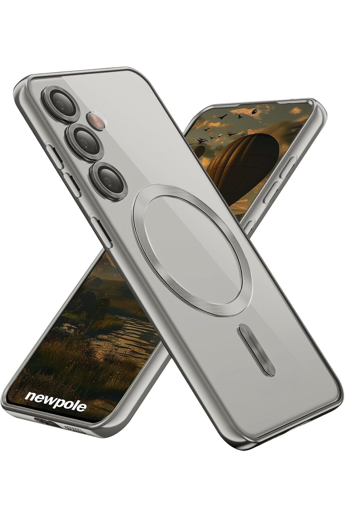 STOREMAX htpshopmx Galaxy S24 FE için MagSafe ile Uyumlu Kılıf Kroin Darbelere Dayanıklı Sararma Karşı