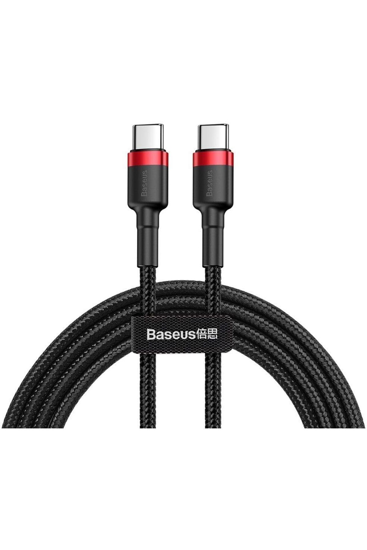 STOREMAX nffashopm Cafule, 20 W 3.0 A USB-C & USB-C Hızlı Şarj & Data Aktarımı Kablosu, 1 Metre, Kırmı
