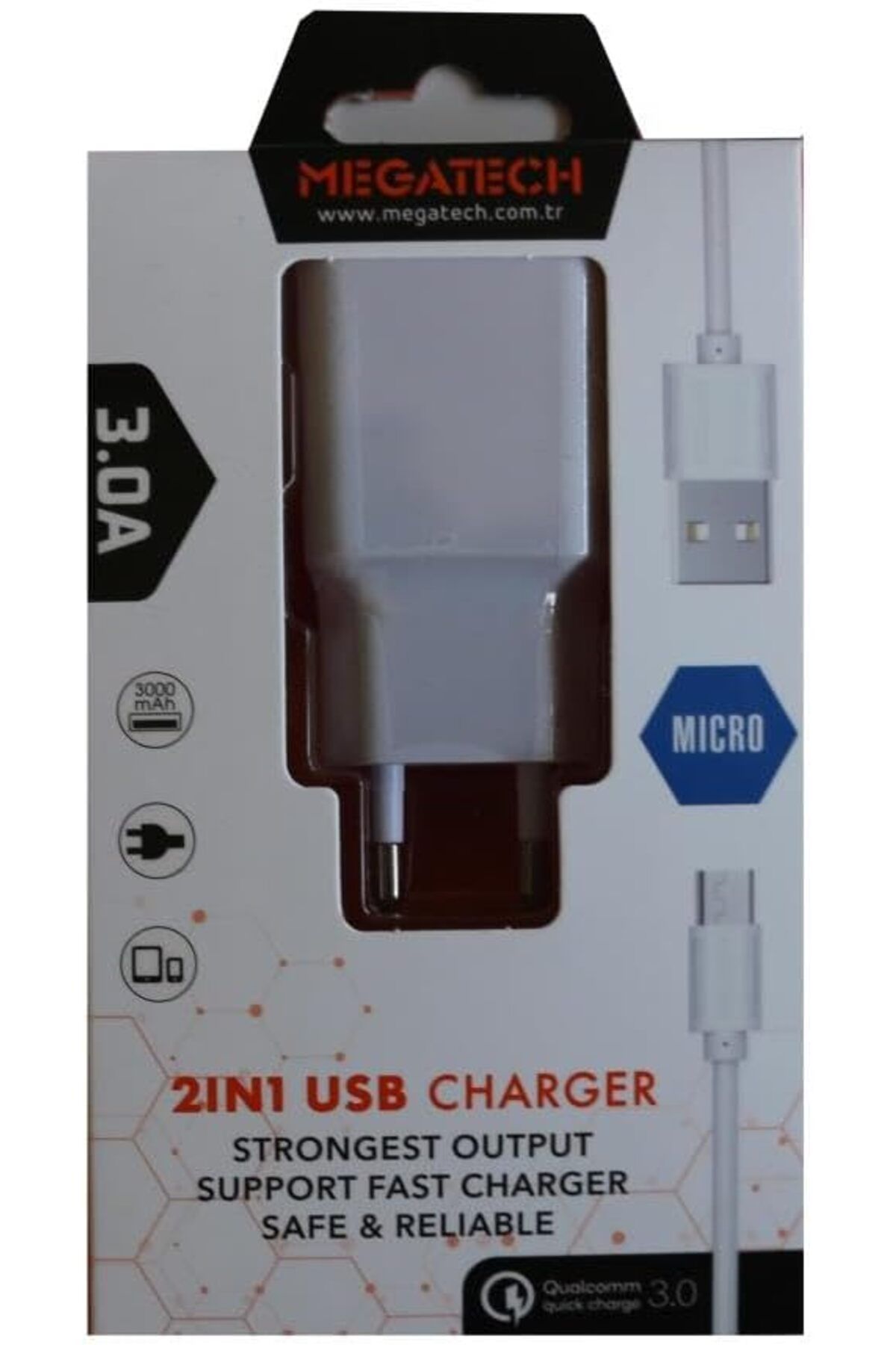 STOREMAX nffashopm CC01 5v-3.0 Ev Şarj+ Micro Kablo Hızlı Şarj storestarx 1051353