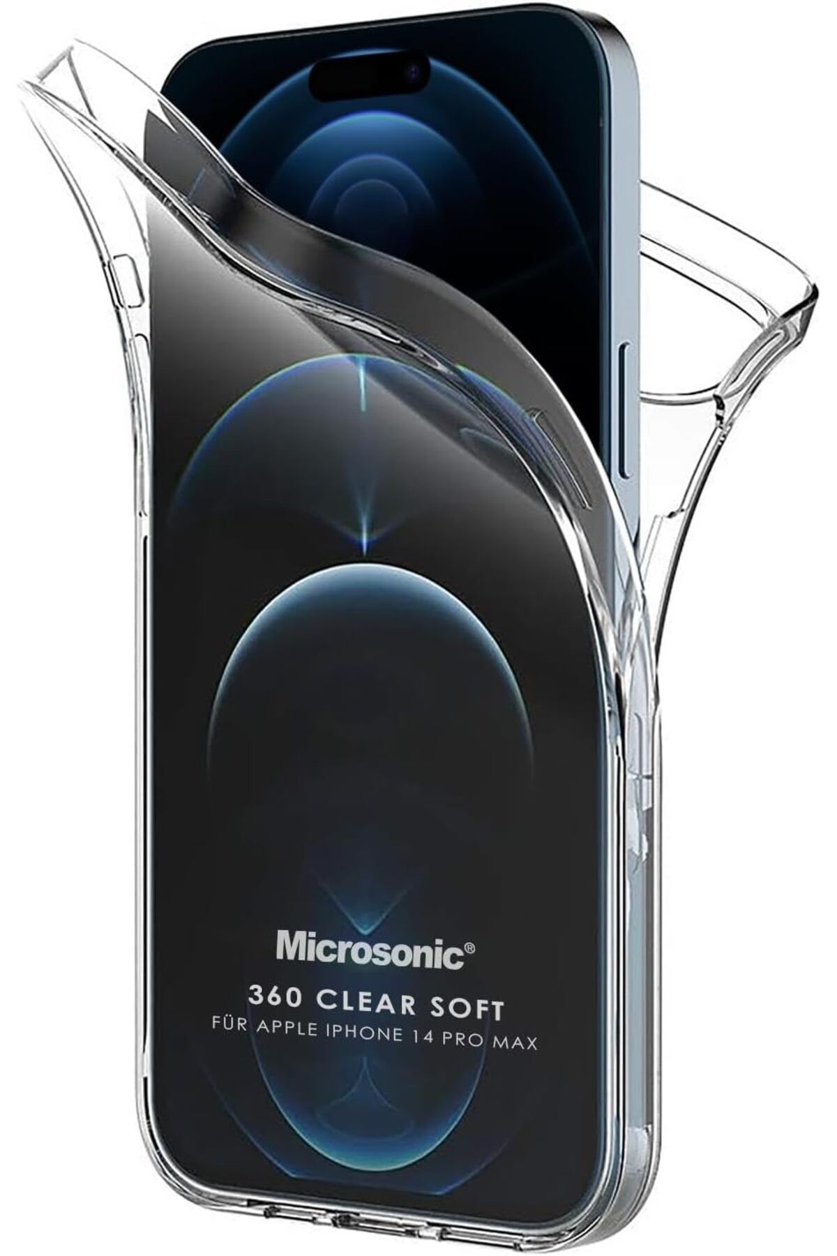 STOREMAX daliashops iPhone 14 Pro Max Kılıf 6 Tarafı Tam Full Koruma 360 Clear Soft Şeffaf [iPhone 14 Pro