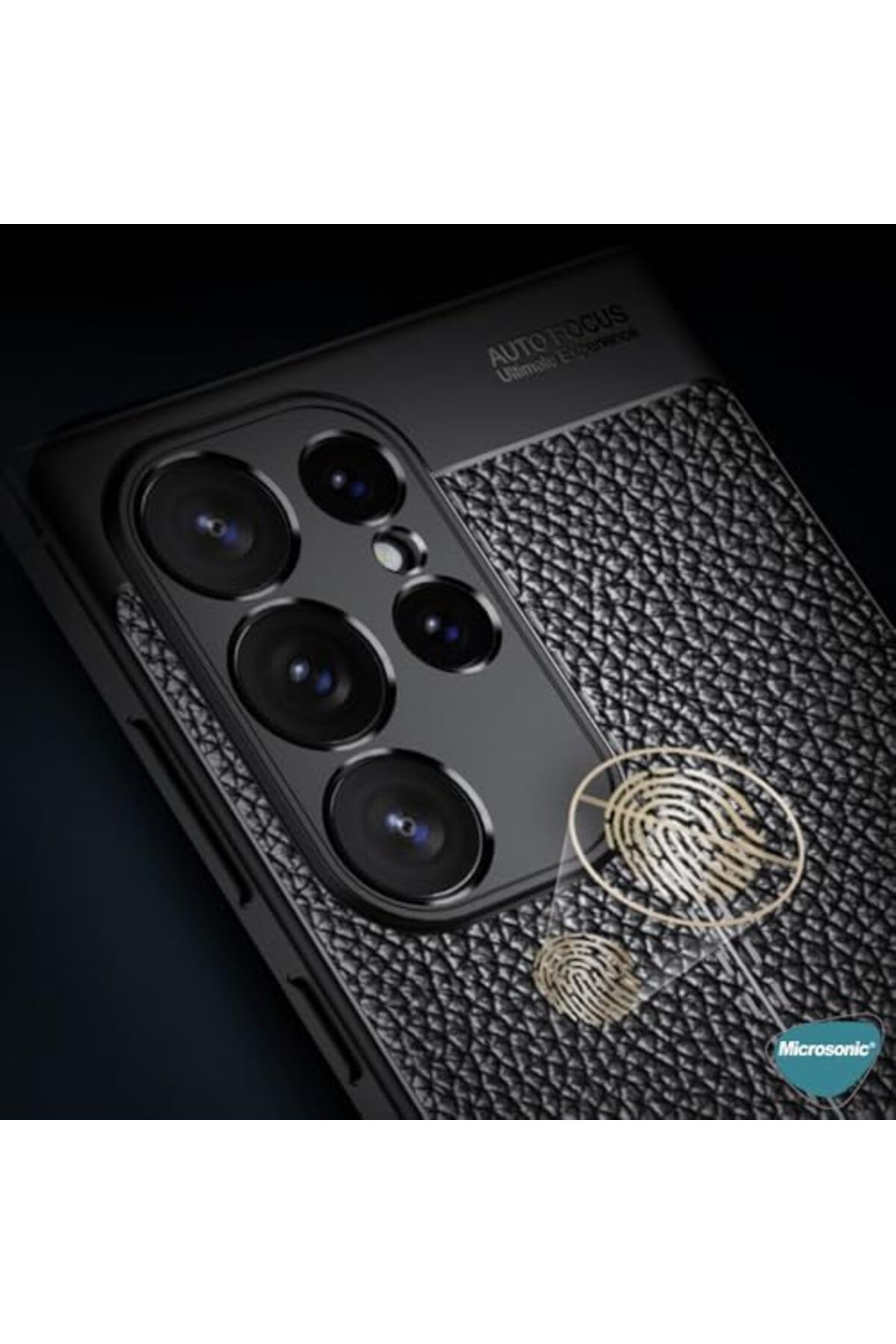 salesalbutik Samsung Galaxy S24 FE Uyumlu  Kılıf Deri Dokulu Silikon Siyah