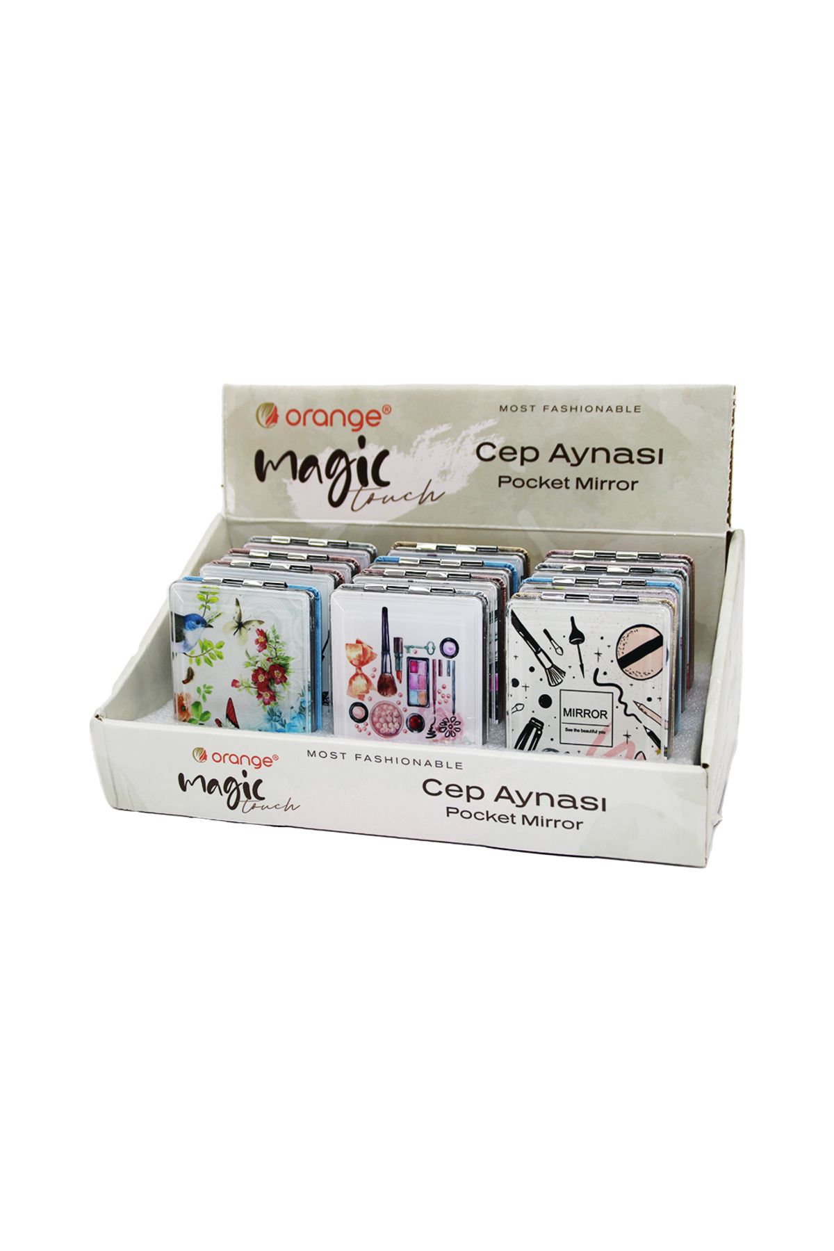 STOREMAX buxystorem SULU SiMLİ KAPAKLI DİKDÖRTGEN CEP MAKYAJ AYNASI trendymx 999662