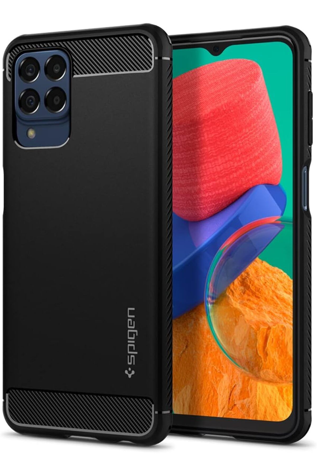 STOREMAX buxystorem Galaxy M33 5G Kılıf Rugged Armor Matte Black - ACS04161 trendymx 999662