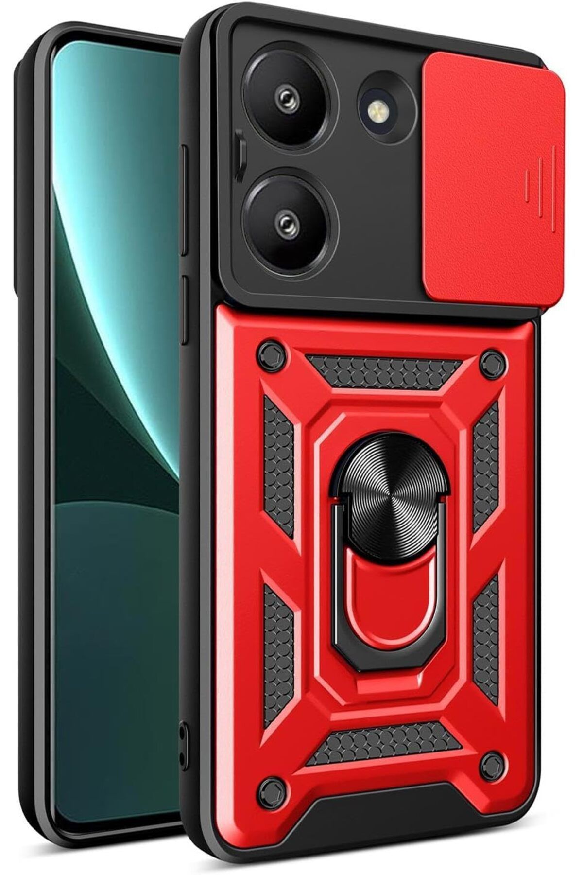 STOREMAX htpshopmx Vivo Y18 Kılıf Impact Resistant Kırmızı [Y18 ile Uyumlu Kılıf - Kırmızı] str http