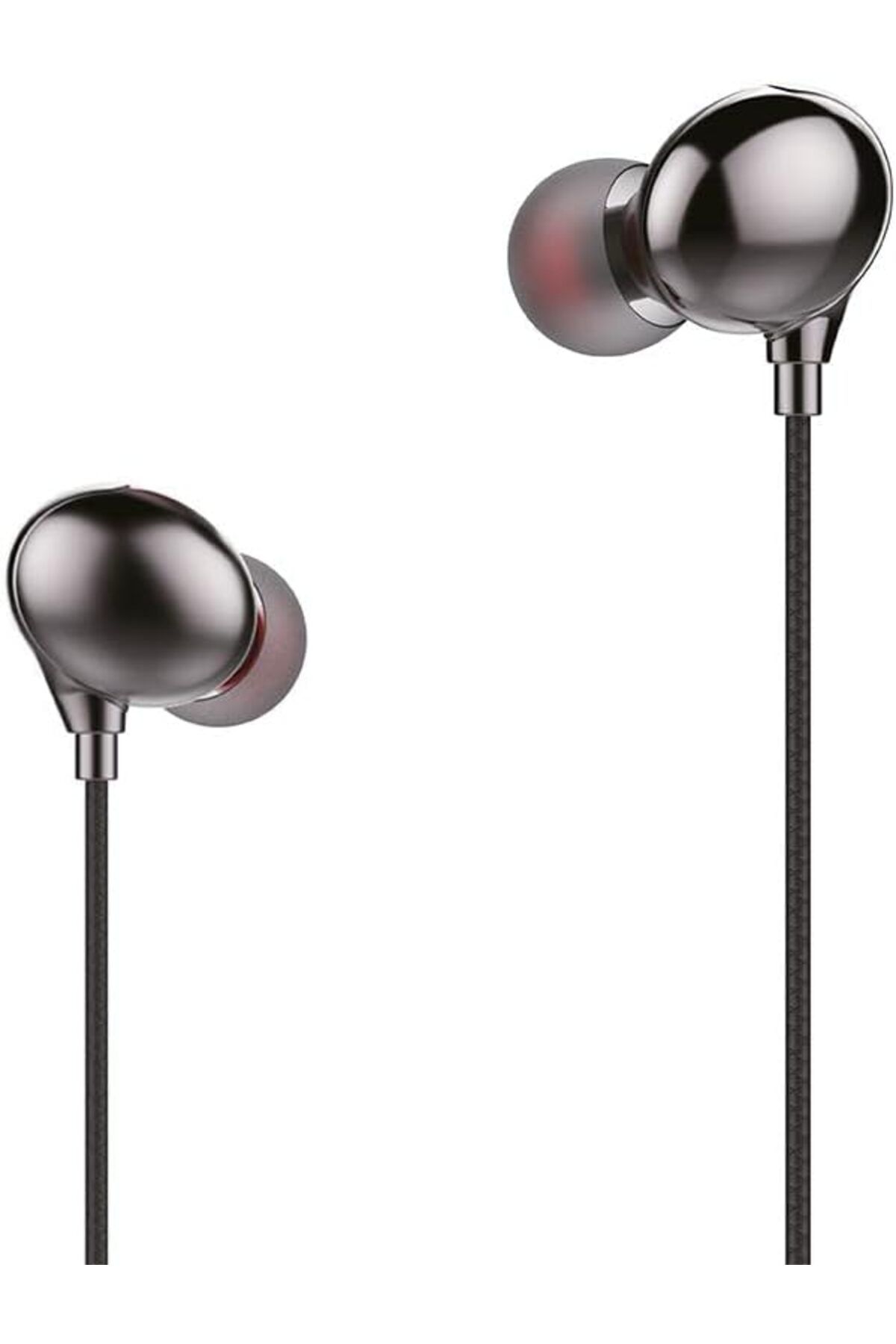 yenibagshop H25 Mikrofonlu Kulak İçi Kablolu Kulaklık 3.5mm Siyah
