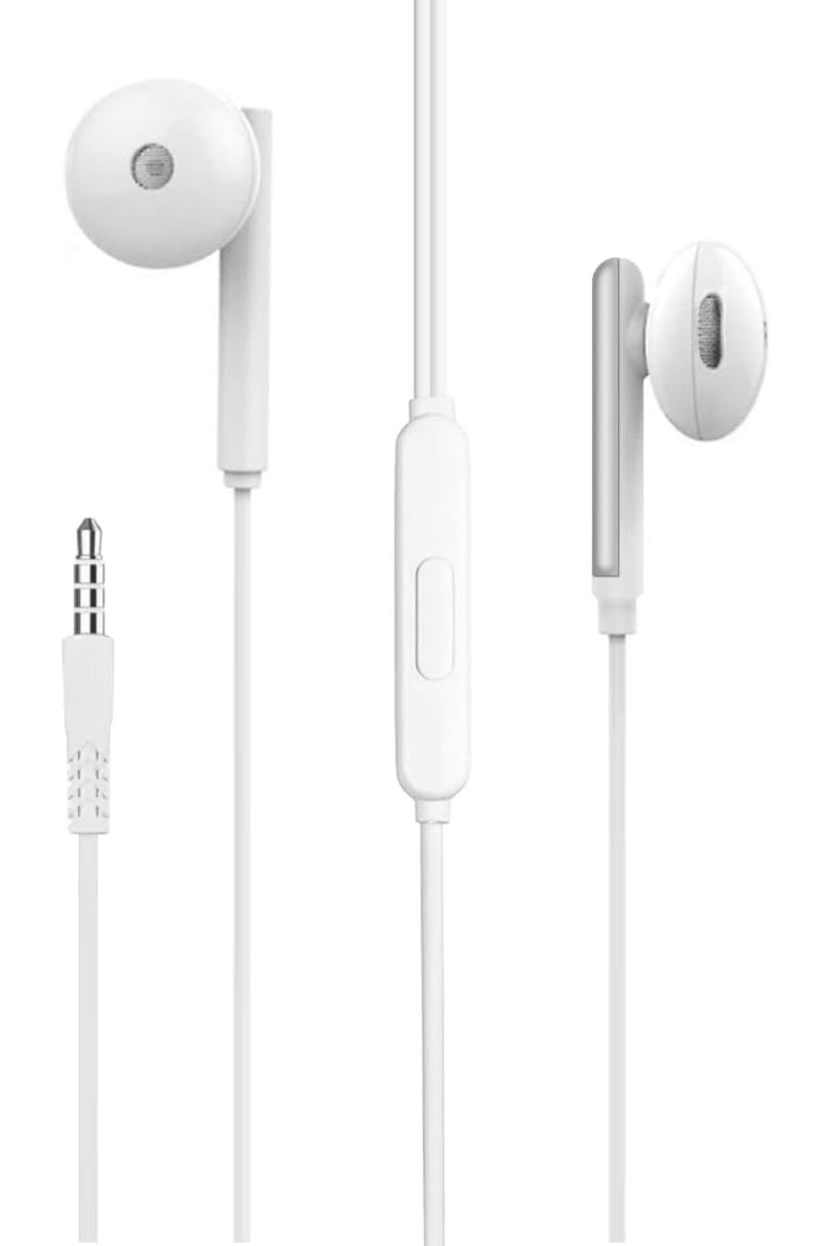 yenibagshop HP-339 Stereo 3.5mm Mikrofonlu Kulak İçi Kablolu Kulaklık Beyaz