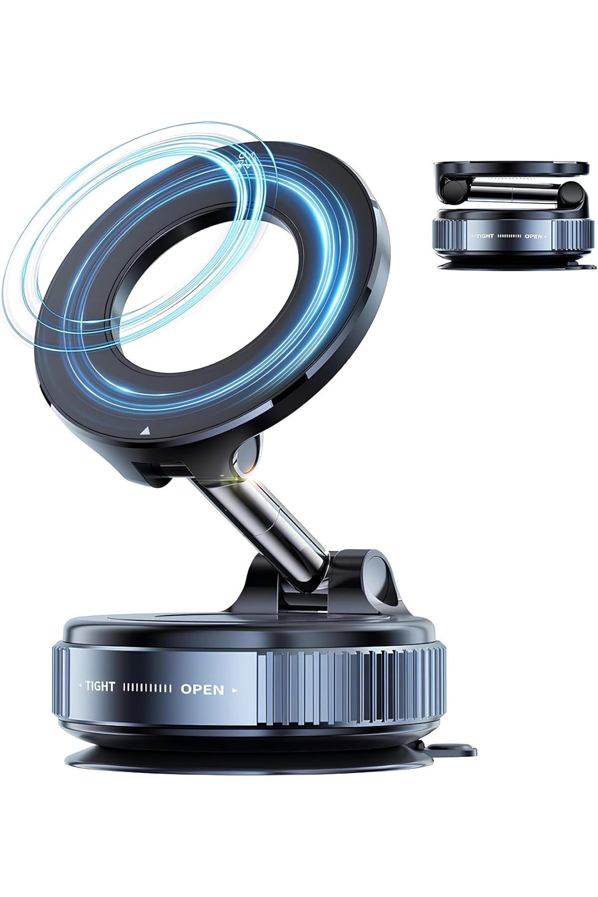 STOREMAX buxystorem Araç içi ve Masaüstü 360 Derece Dönebilen Vakum Özellikli Magnetik Telefon Tutucu t