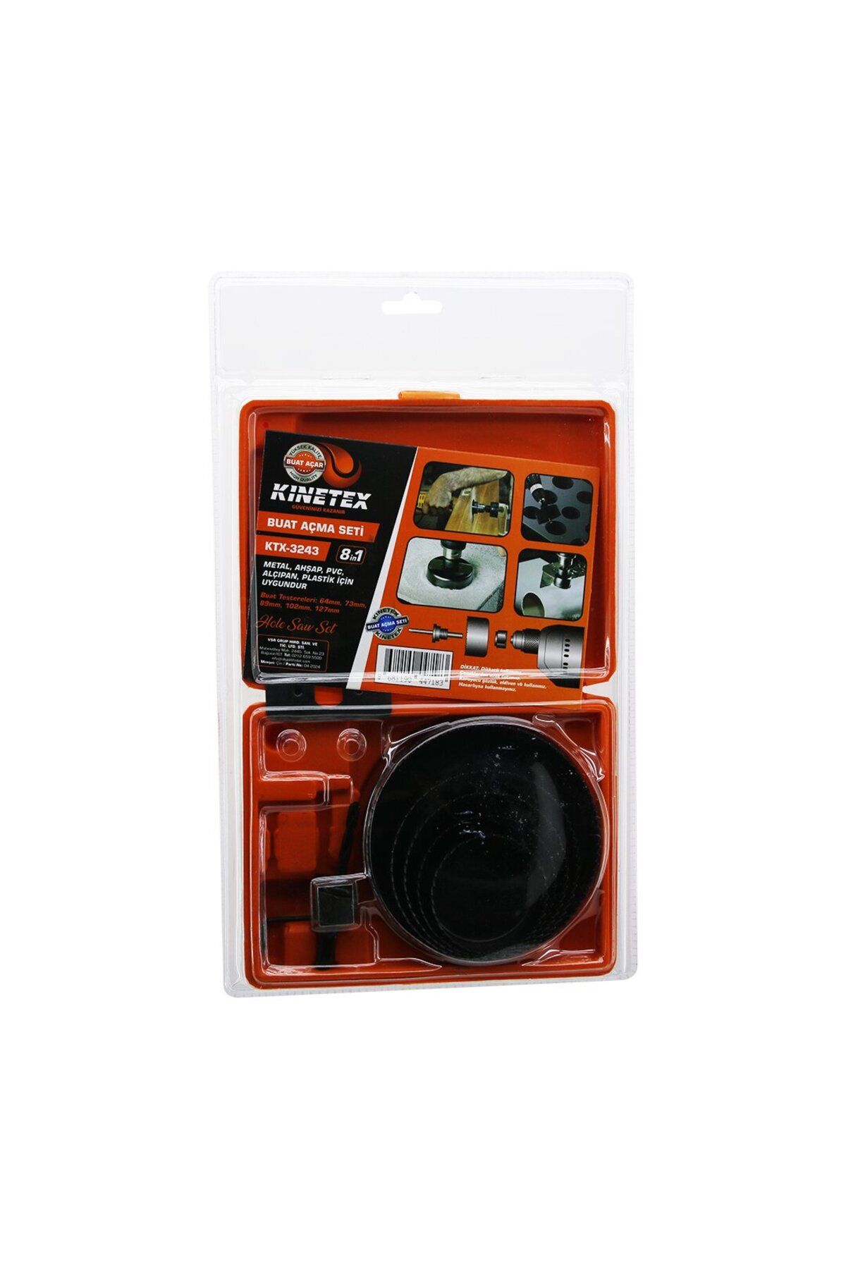 STOREMAX mrttnca 8İN1 BUAT AÇMA PANÇ SETİ METAL - AHŞAP - PVC - ALÇIPAN - PLS. 64-73-89-102-127MM KTX-3