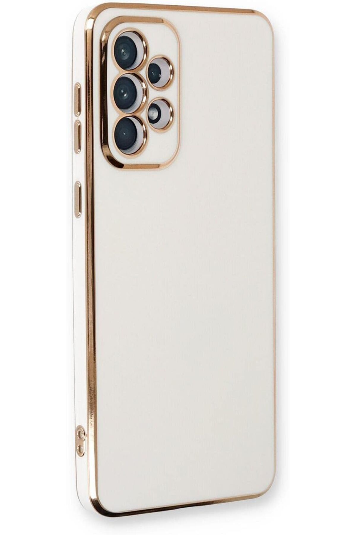 STOREMAX glpzr Galaxy A52 için Kılıf Olive Plated Beyaz [Galaxy A52 ile Uyumlu Kılıf - Beyaz] trendybuy