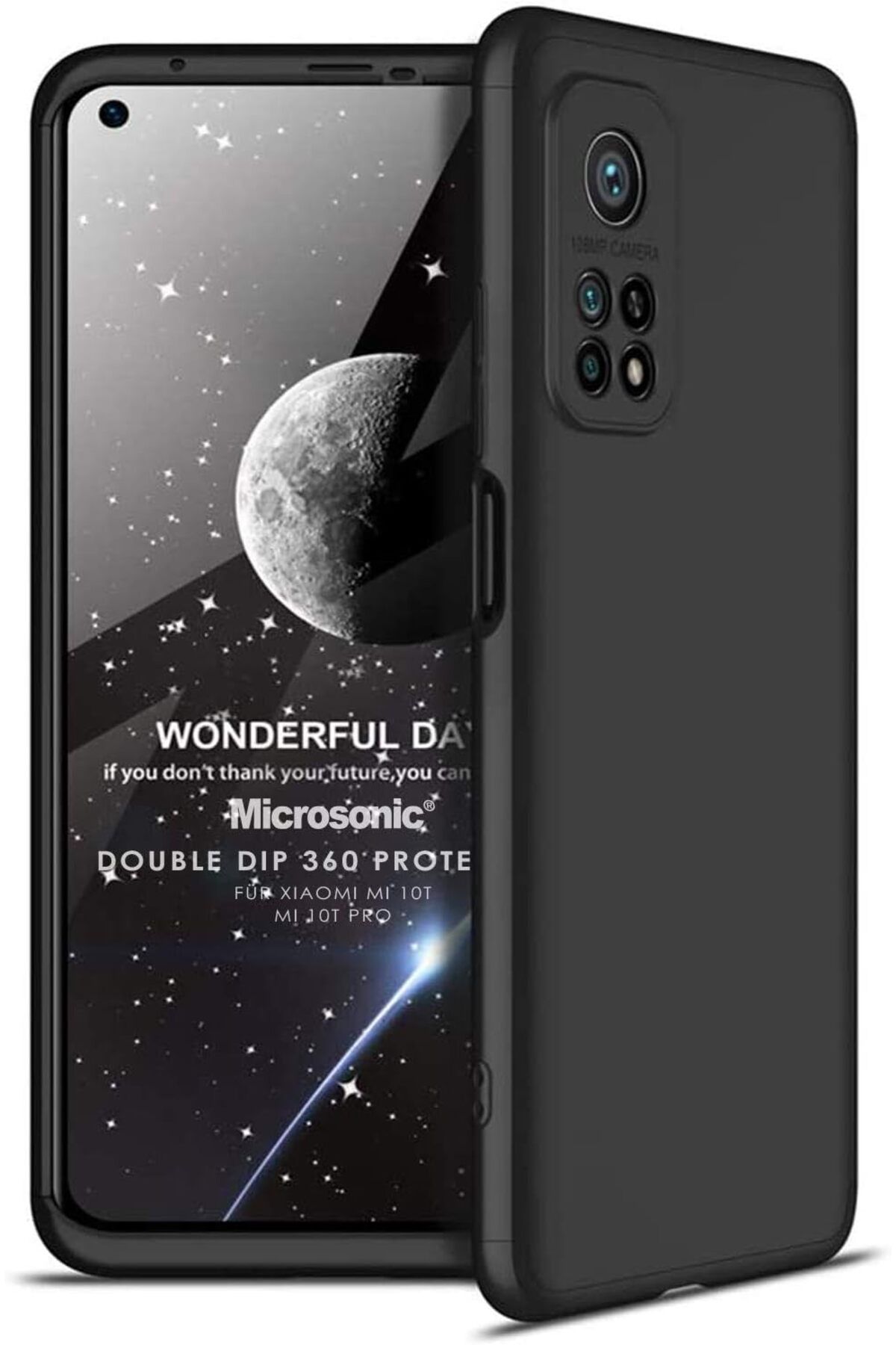 STOREMAX lbstorex Xiaomi Mi 10T Pro için Kılıf Double Dip 360 Protective Siyah [Mi 10T Pro ile Uyumlu Kıl