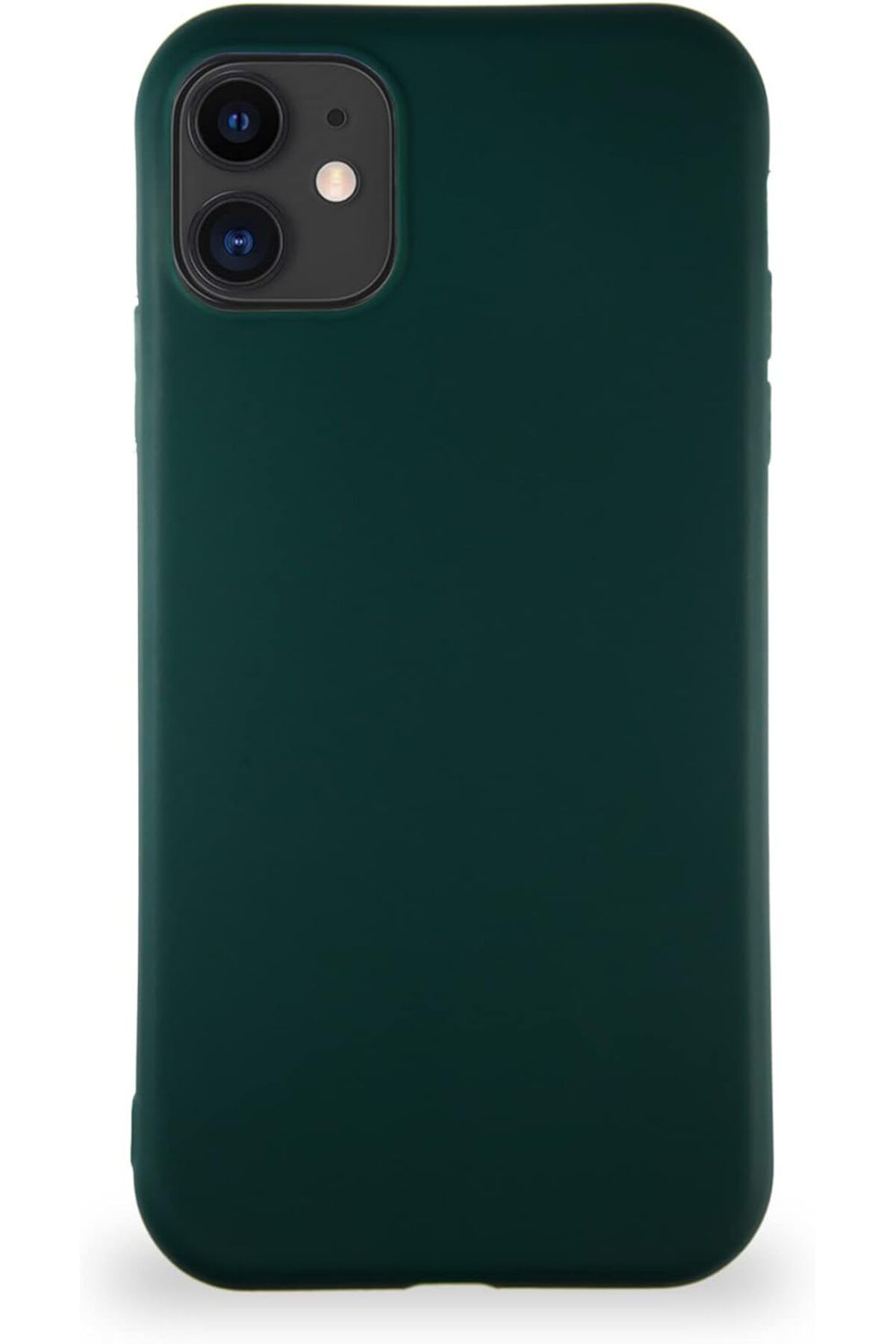 STOREMAX bystoreby İletişim iPhone 11 ile Uyumlu Kılıf Soft Premier Renkli Silikon Kapak - Yeşil NewDes