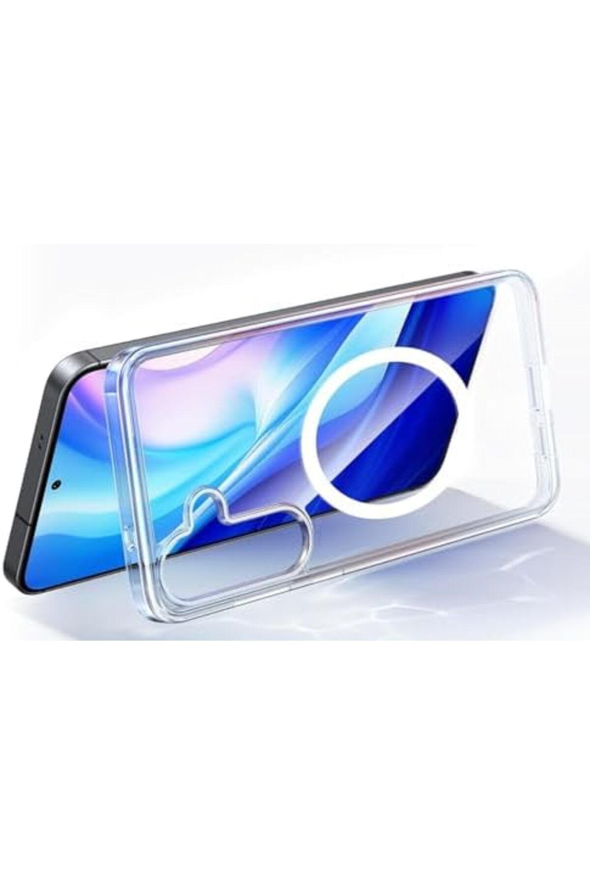 STOREMAX Galaxy S25 Ultra Uyumlu Kablosuz Şarj Özellikli Şeffaf Kılıf Silikon