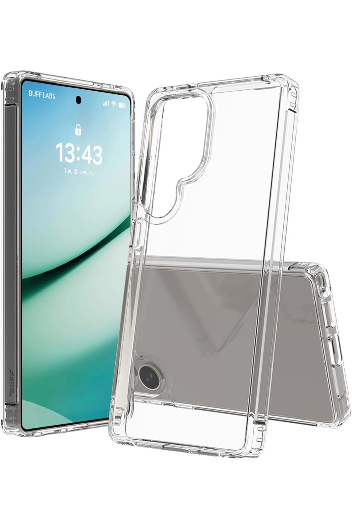 STOREMAX glpzr Galaxy S25 Serisi ile Uyumlu Air Hybrid Darbe Emici TPU + PC Şeffaf Kılıf (Galaxy S25 Ultra