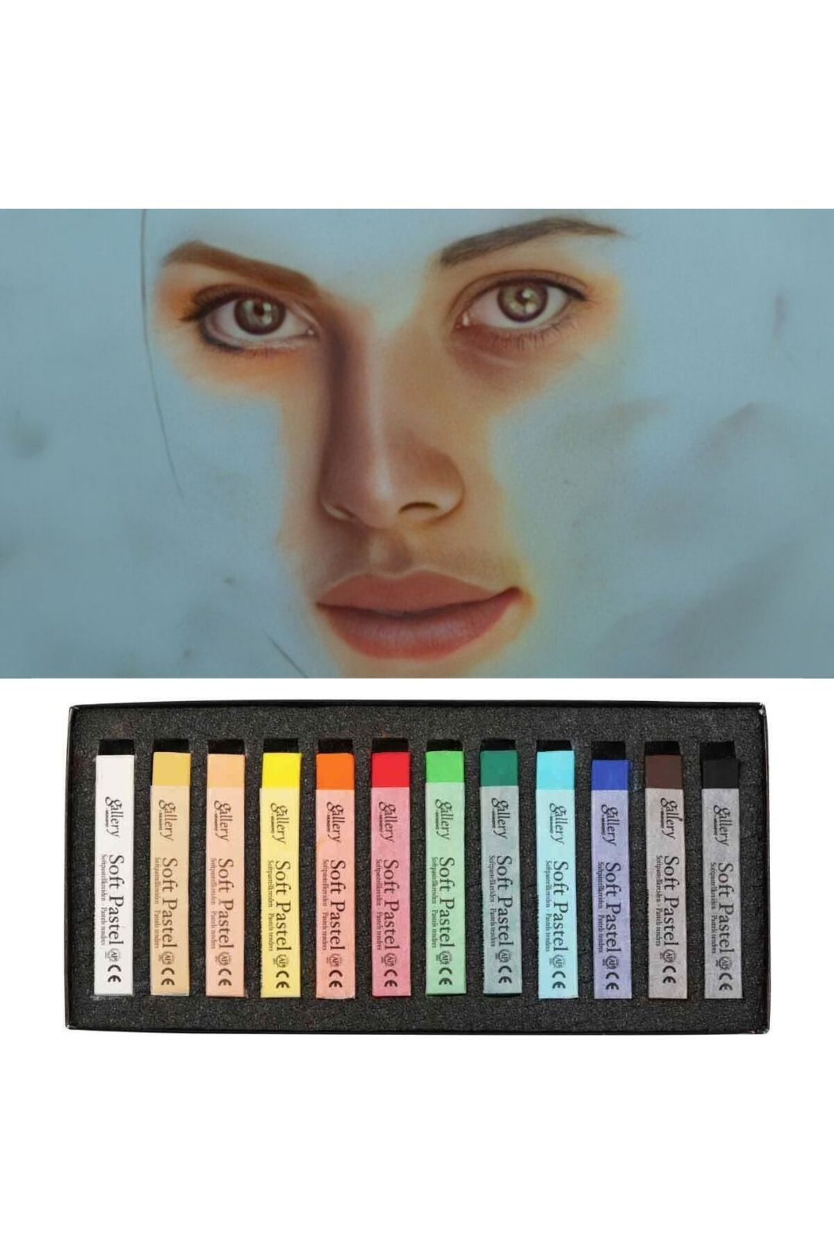 Mungyo Gallery Soft Pastel,Toz Pastel 12 Renk Set