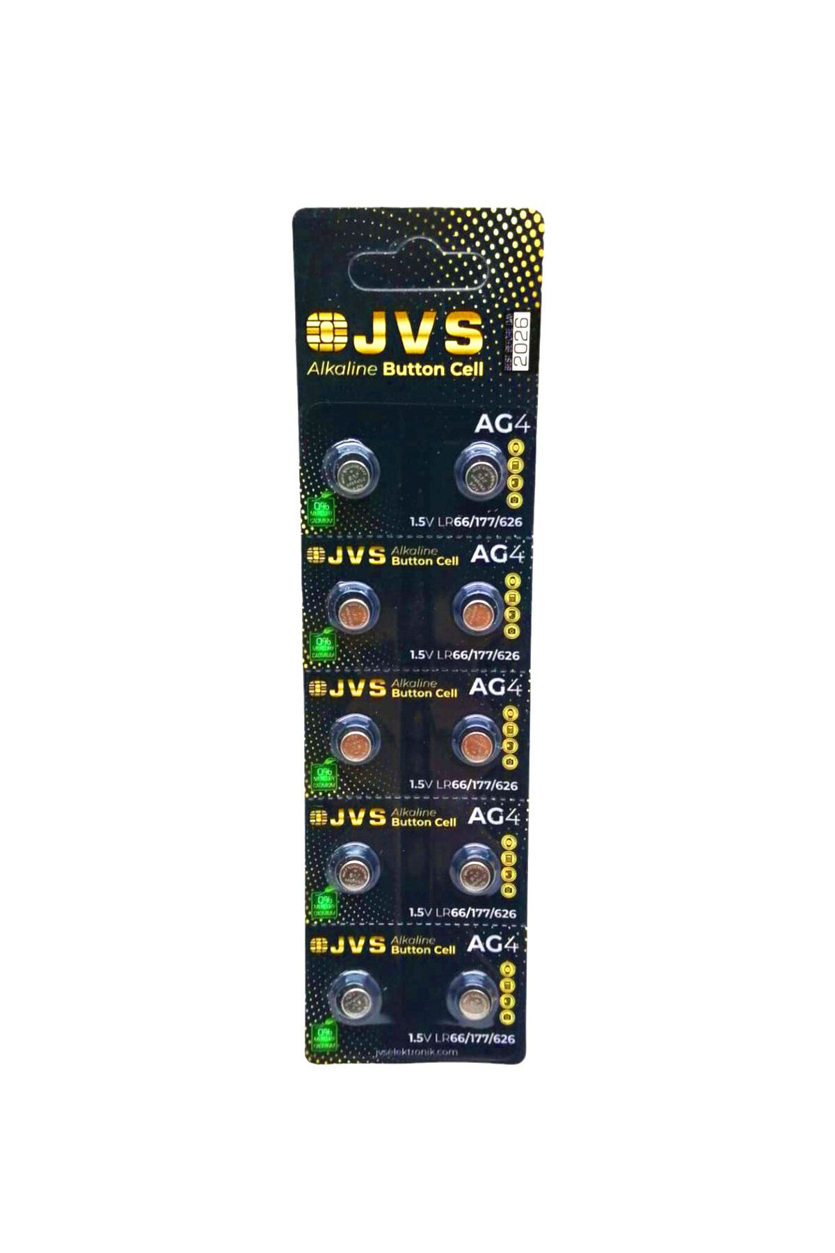 STOREMAX srhtDS JVS AG4 1.5V LR66 SAAT PİLİ 10LU KART Desing 266450