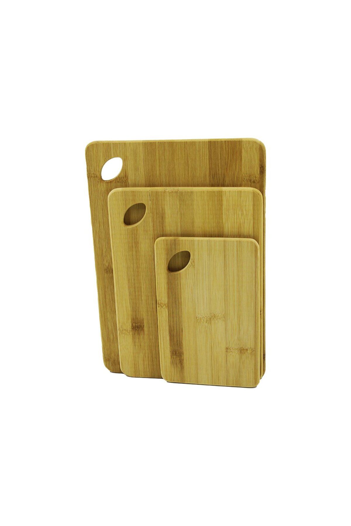 STOREMAX lbstorex 3LÜ SET AHŞAP BAMBU KESİM PANOSU YANDAN KULPLU 14X22CM - 21X29CM - Newdsng 1116818