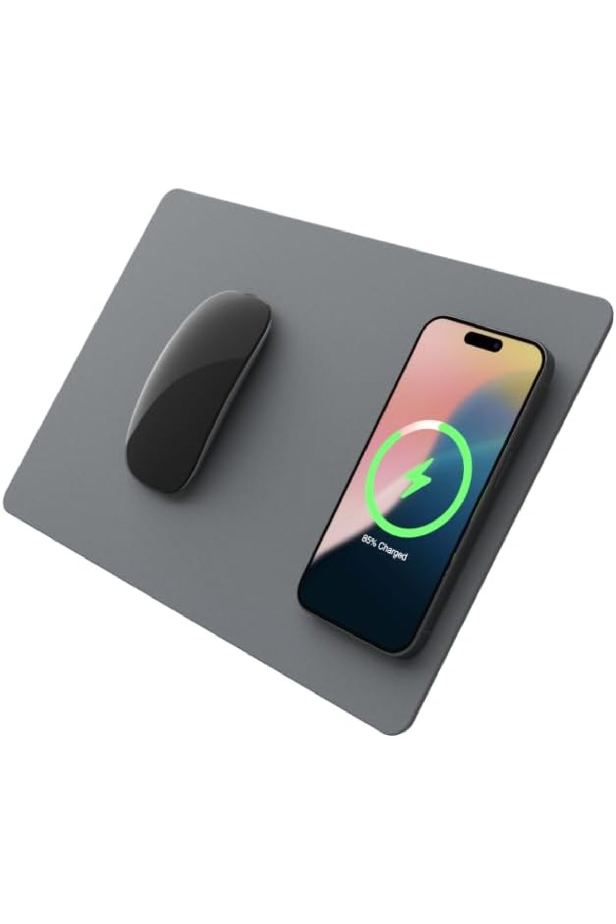 STOREMAX nffashopm H3 - iPhone, Airpod, Galaxy (Toz Gri) ile Dizüstü Bilgisayarlar için Taşınabilir Qi
