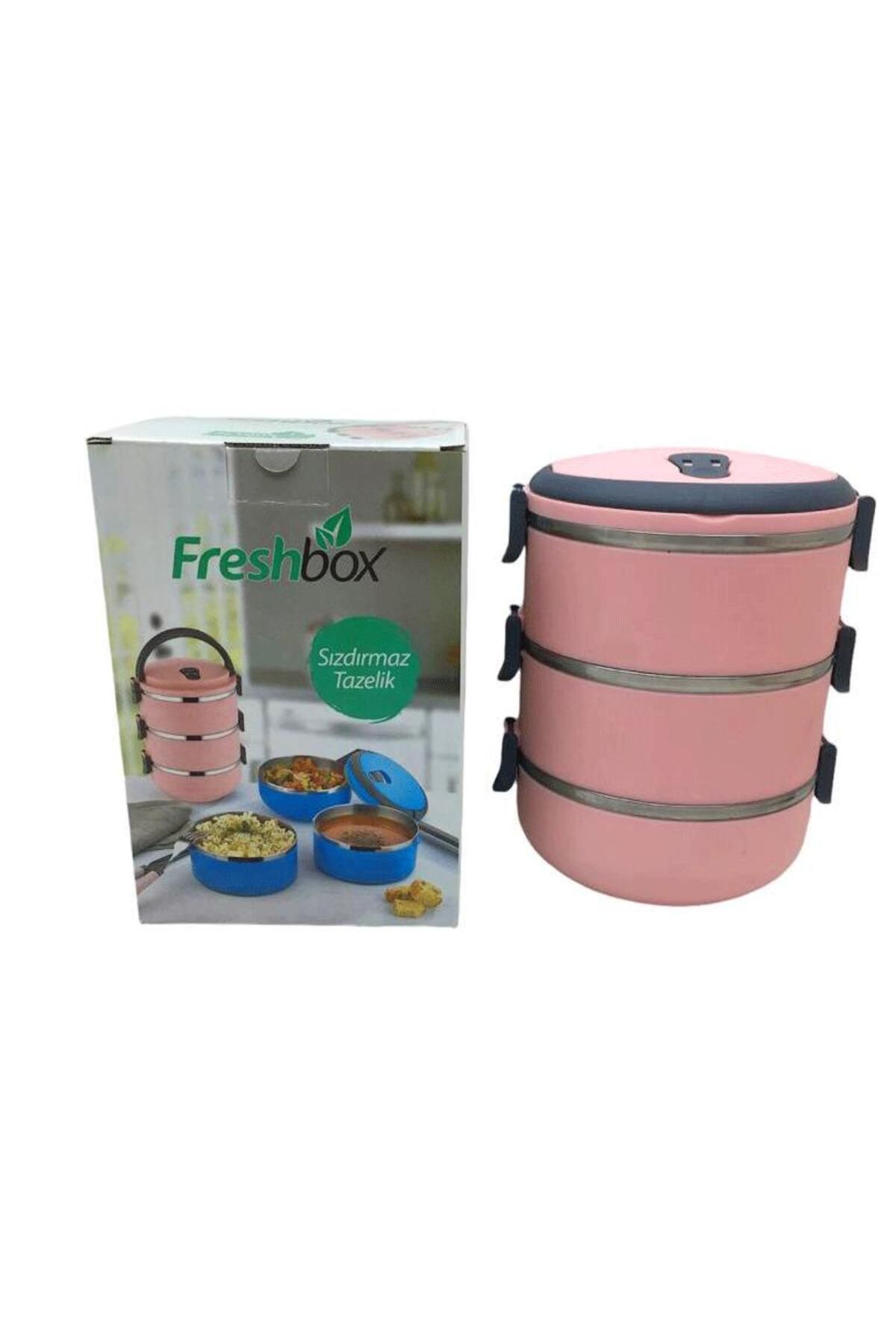 STOREMAX lbstorex AÇIK PEMBE 3LÜ SEFER TASI SAKLAMA KABI 1.8LT Newdsng 1116818