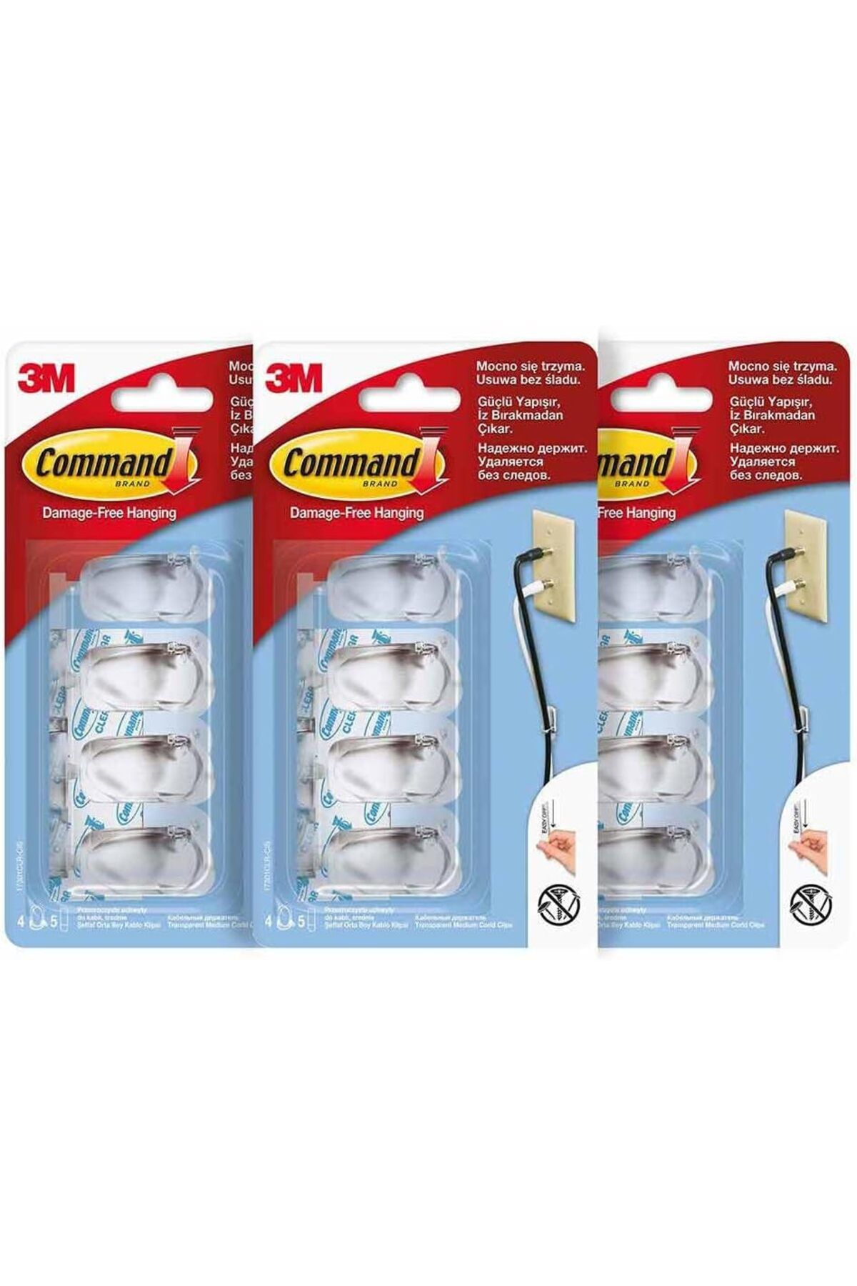 STOREMAX PrStorex Kablo Düzenleyici, Klipsli Orta, 3X LifePeri 1063348