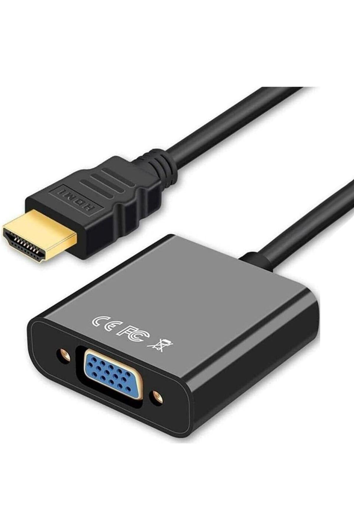 STOREMAX nffashopm Plus PX-1240S Dijital HDMI to VGA 30cm Görüntü Çevirici Aparat Siyah storestarx 105135