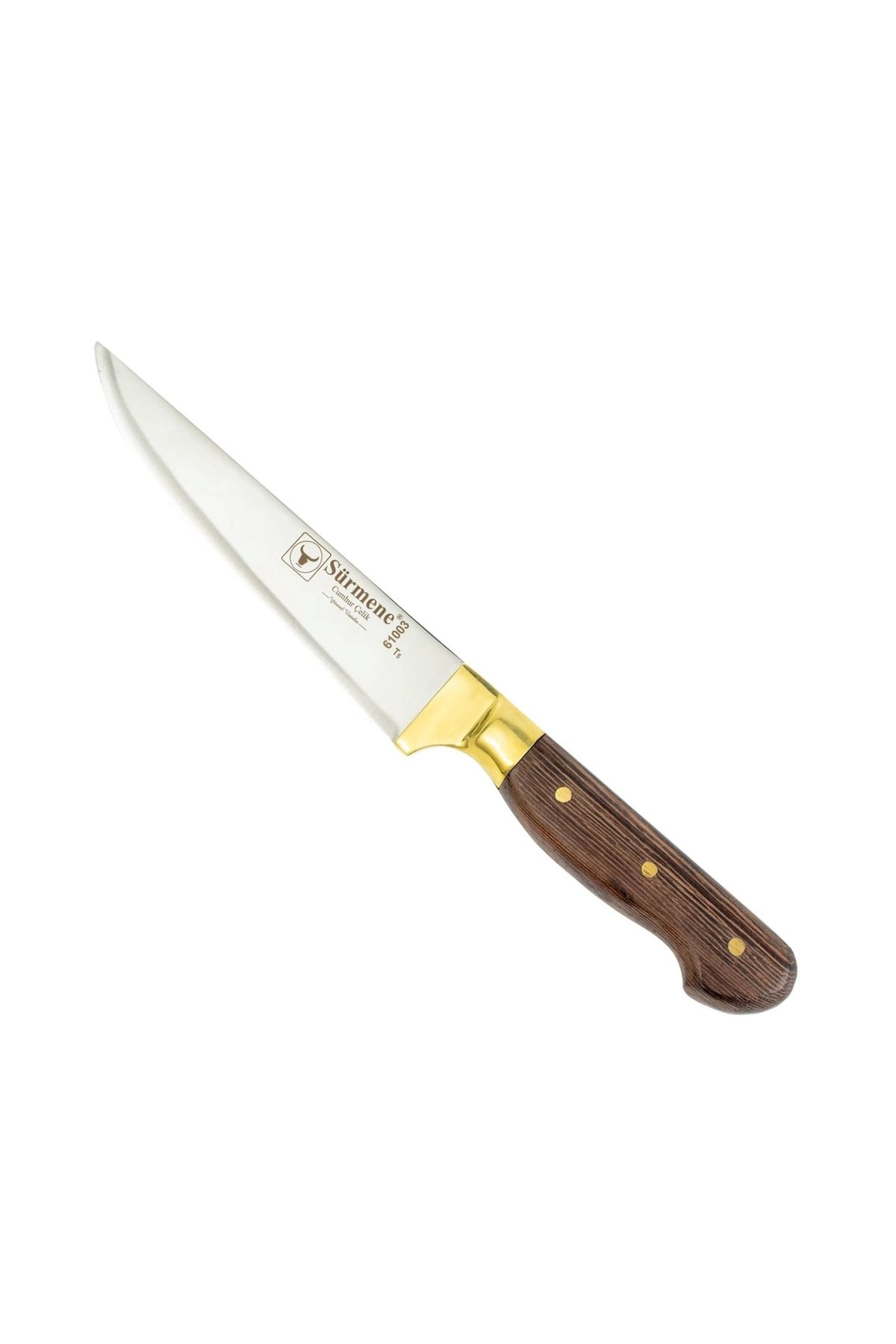 Marsilyan Sürmene Cumhur Çelik 61003 Mutfak Bıçağı No:3, 14,5 cm, Venge Sap