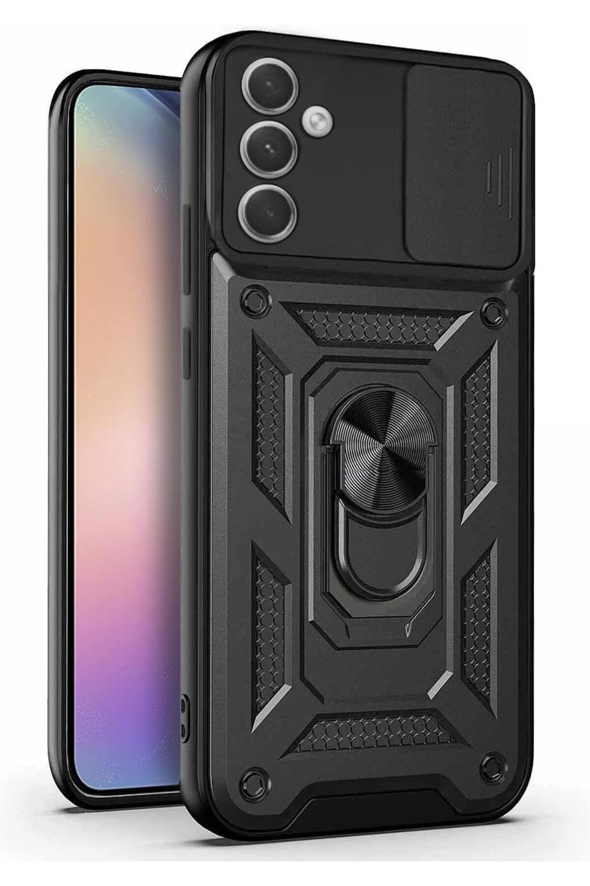STOREMAX htpshopmx Galaxy A54 için Kılıf Impact Resistant Siyah [Galaxy A54 ile Uyumlu Kılıf - Siyah] st
