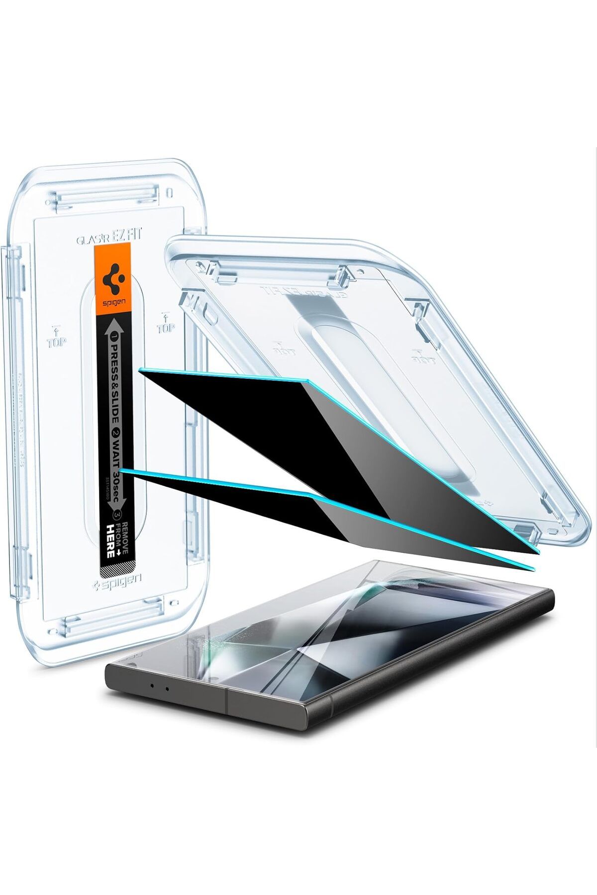 yenibagshop Galaxy S24 Uyumlu Ultra Privacy Hayalet Cam Ekran Koruyucu Glas.tR EZ Fit (2 Adet) - AGL07625