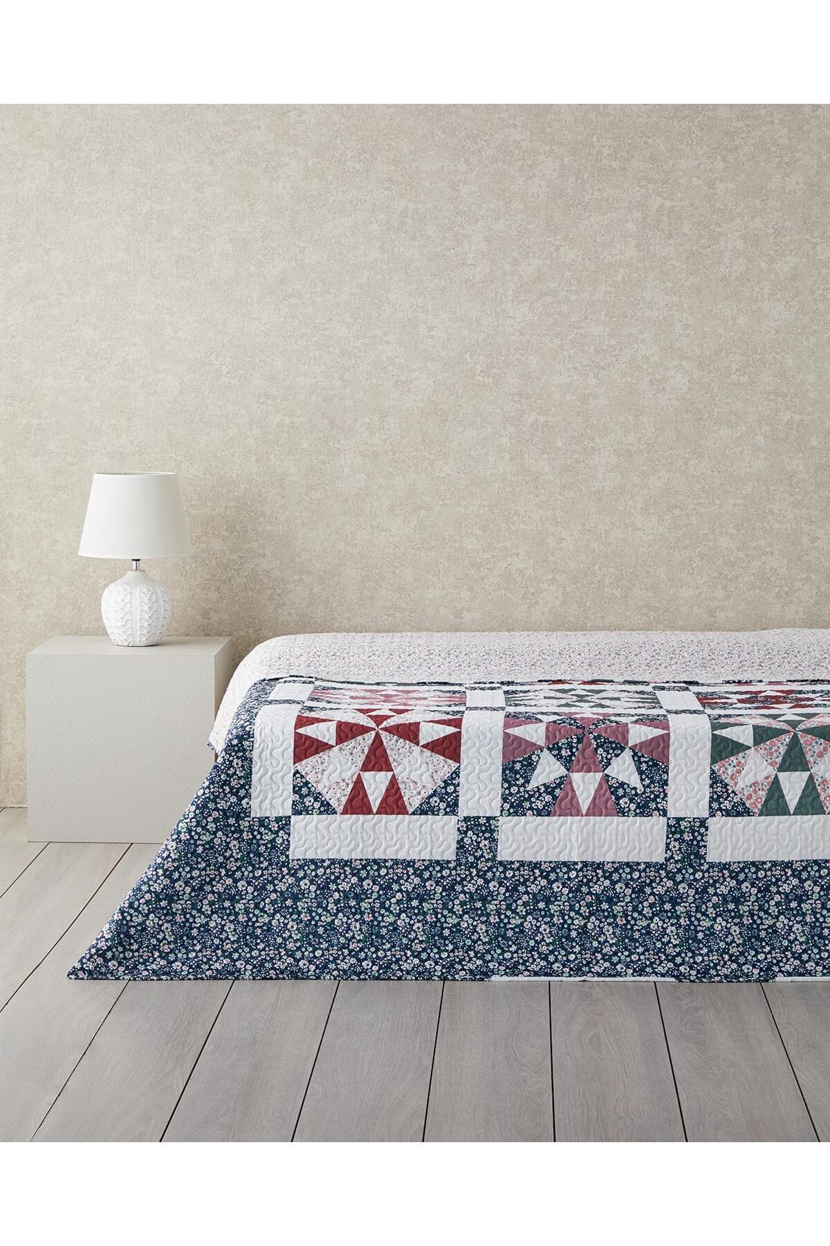 STOREMAX Home Vintage Lace Patchwork Tek Kişilik Çok Amaçlı Örtü Siyah 1092444