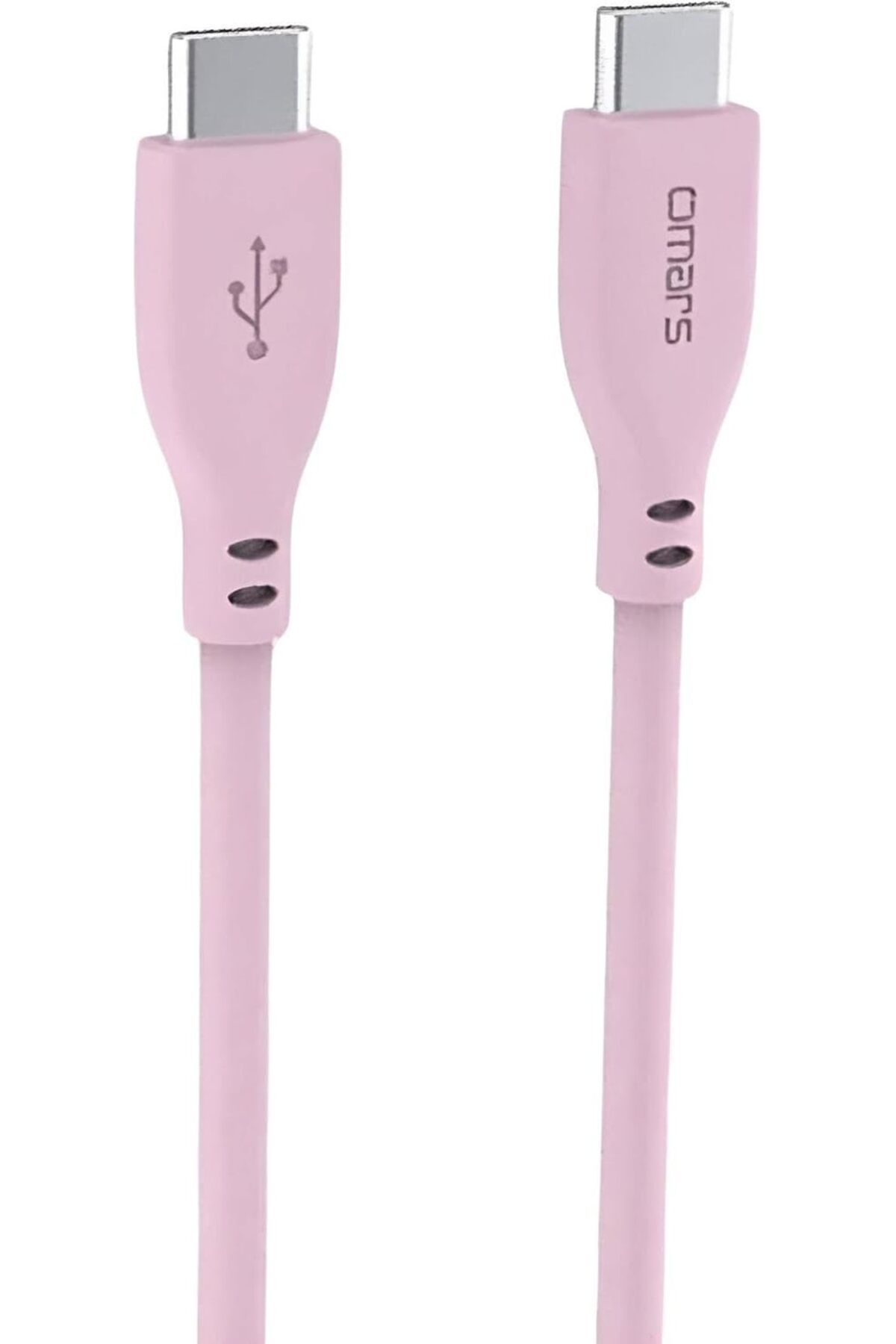 STOREMAX sellbuystore Type-C to Type-C Silikon PD Hızlı Şarj Kablosu Pembe 1053513