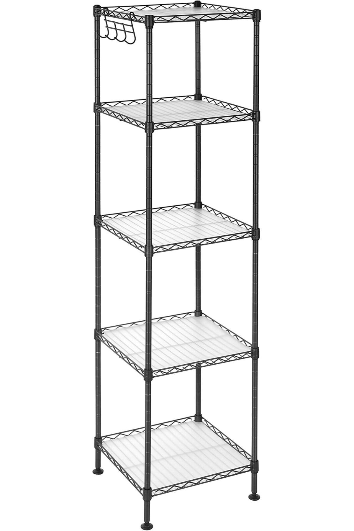STOREMAX Banyo Rafı, Ayaklı Raf, Metal, Sağlam, 100 Kg'a Kadar Taşıma Kapasitesi
