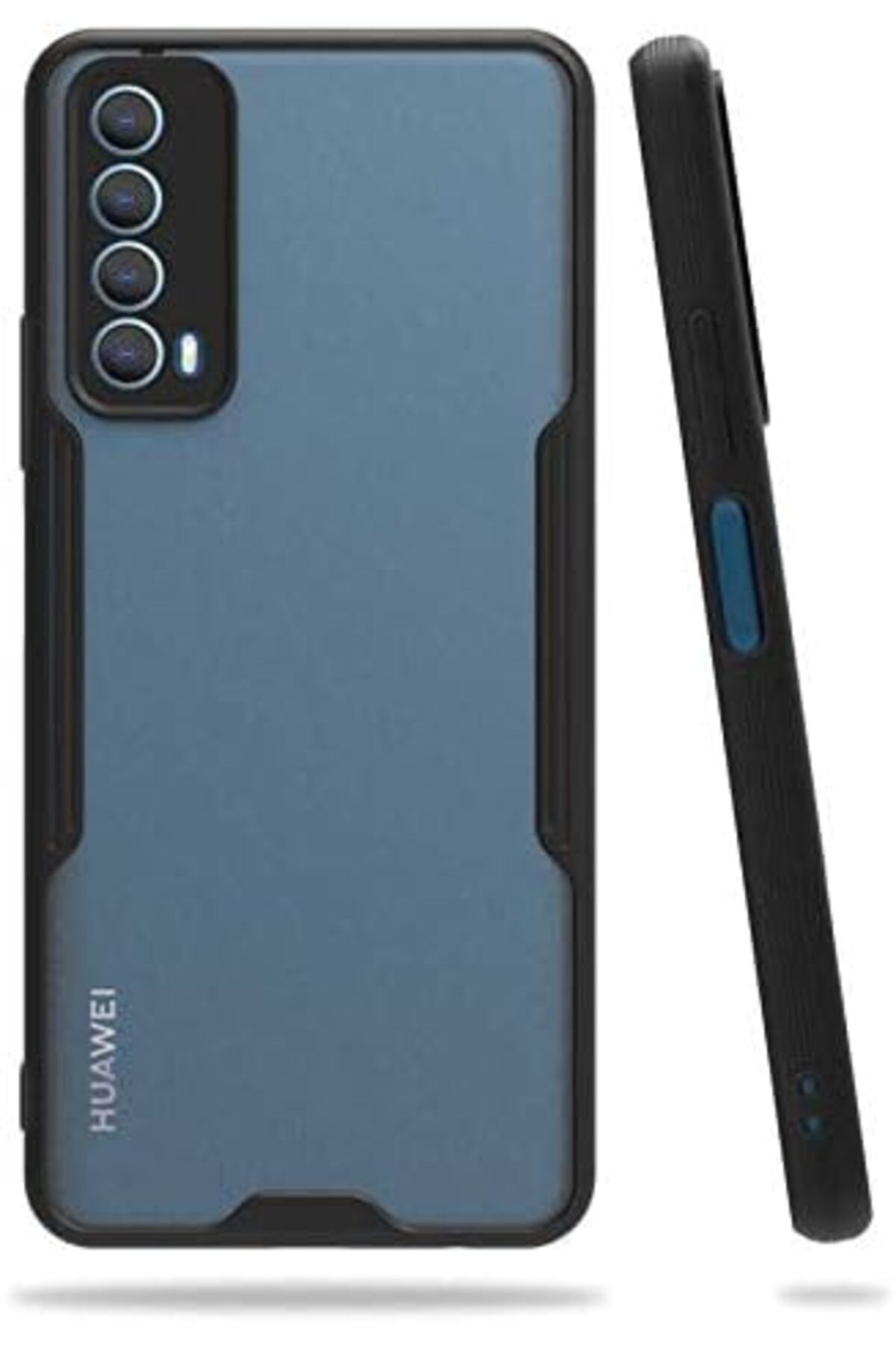 STOREMAX nffashopm P Smart 2021 Uyumlu Kamera Korumalı İnce Silikon Kılıf (Siyah) storestarx 1051353