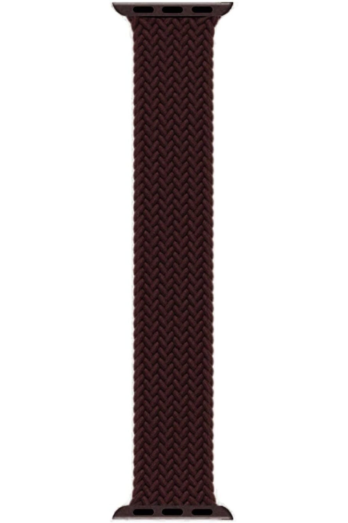 STOREMAX htpshopmx Watch Series 5 44mm için Kordon, (Medium Size, 147mm) Braided Tek İlmik Kayış Koyu Bor