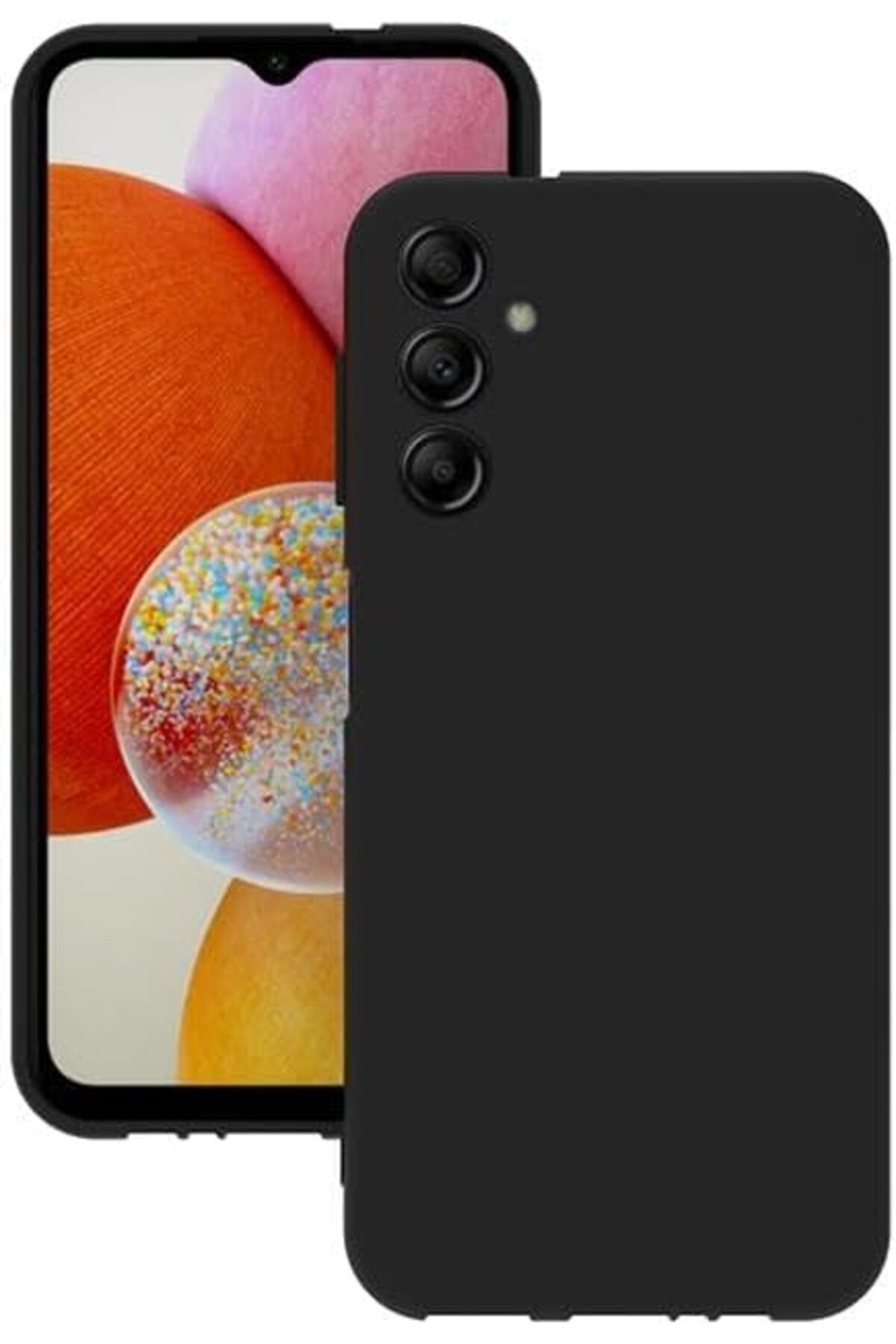 STOREMAX nffashopm Galaxy A14 ile Uyumlu Kılıf Kamera Korumalı Silikon Rubber İçi Kadife Kaplı Arka Kap