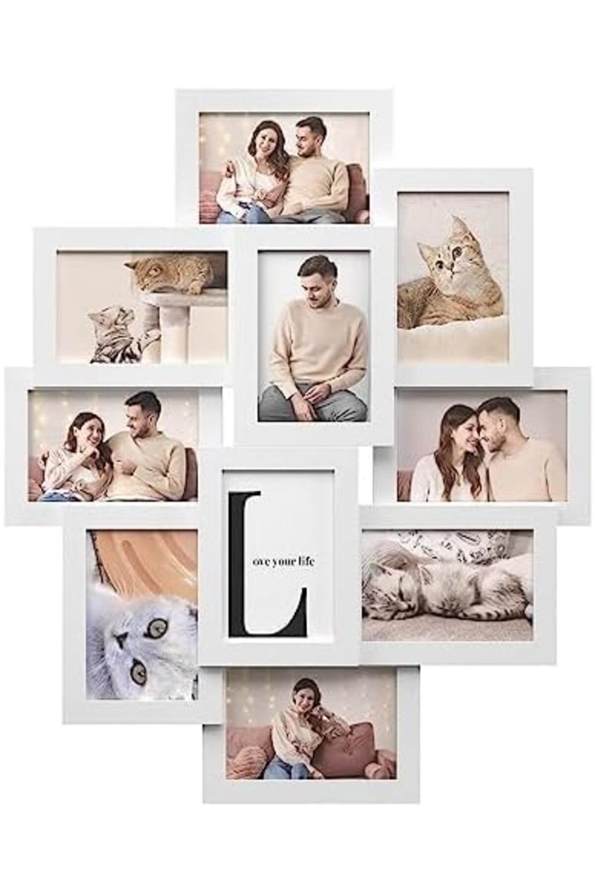 STOREMAX buystoremx resim çerçevesi kolajı, her biri 10 x 15 cm (4 x 6 inç) 10 fotoğraf için, MDF'den y