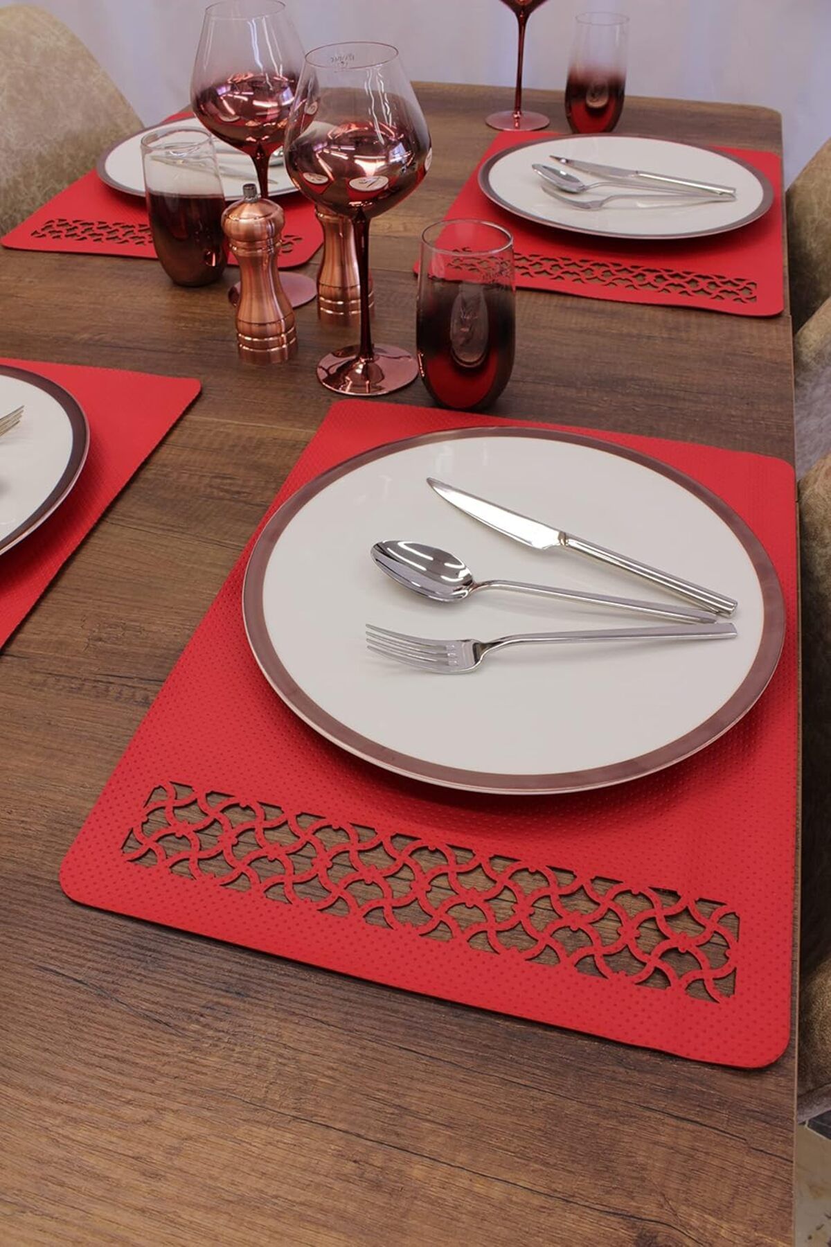 STOREMAX mrttnca Egzotik Lazer Kesim Suni Deri Amerikan Servis 2 adet 35x45 cm trndymrt 1087243