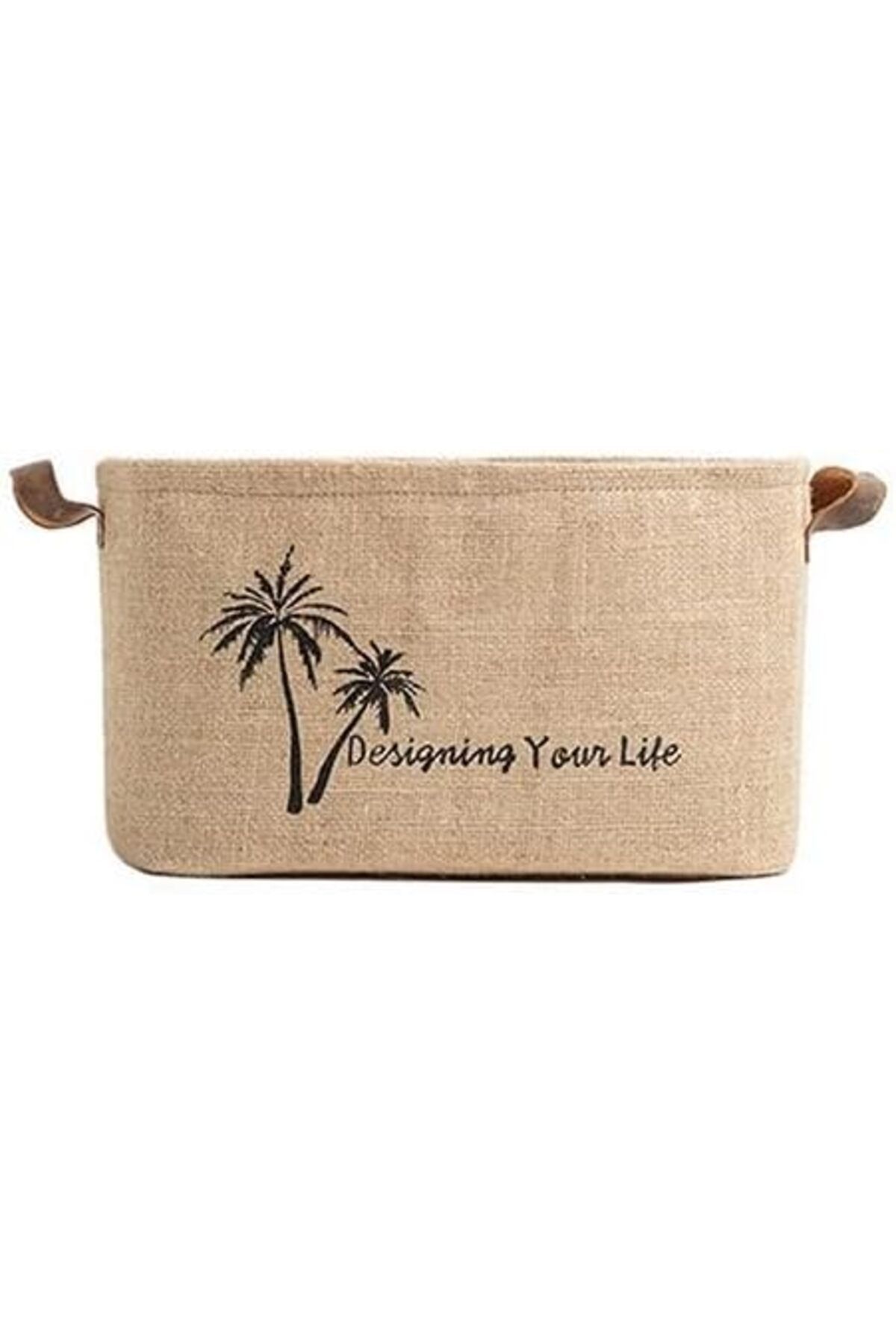 yenibagshop Bee Jüt Dolap İçi Çamaşır Çocuk Odası Oyuncak Düzenleyici Katlanır Saklama Sepeti Organizer 40x30x24