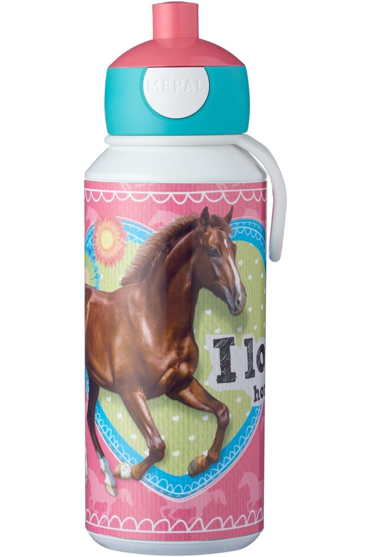 STOREMAX Su Şişesi 400 ml, At Desenli t