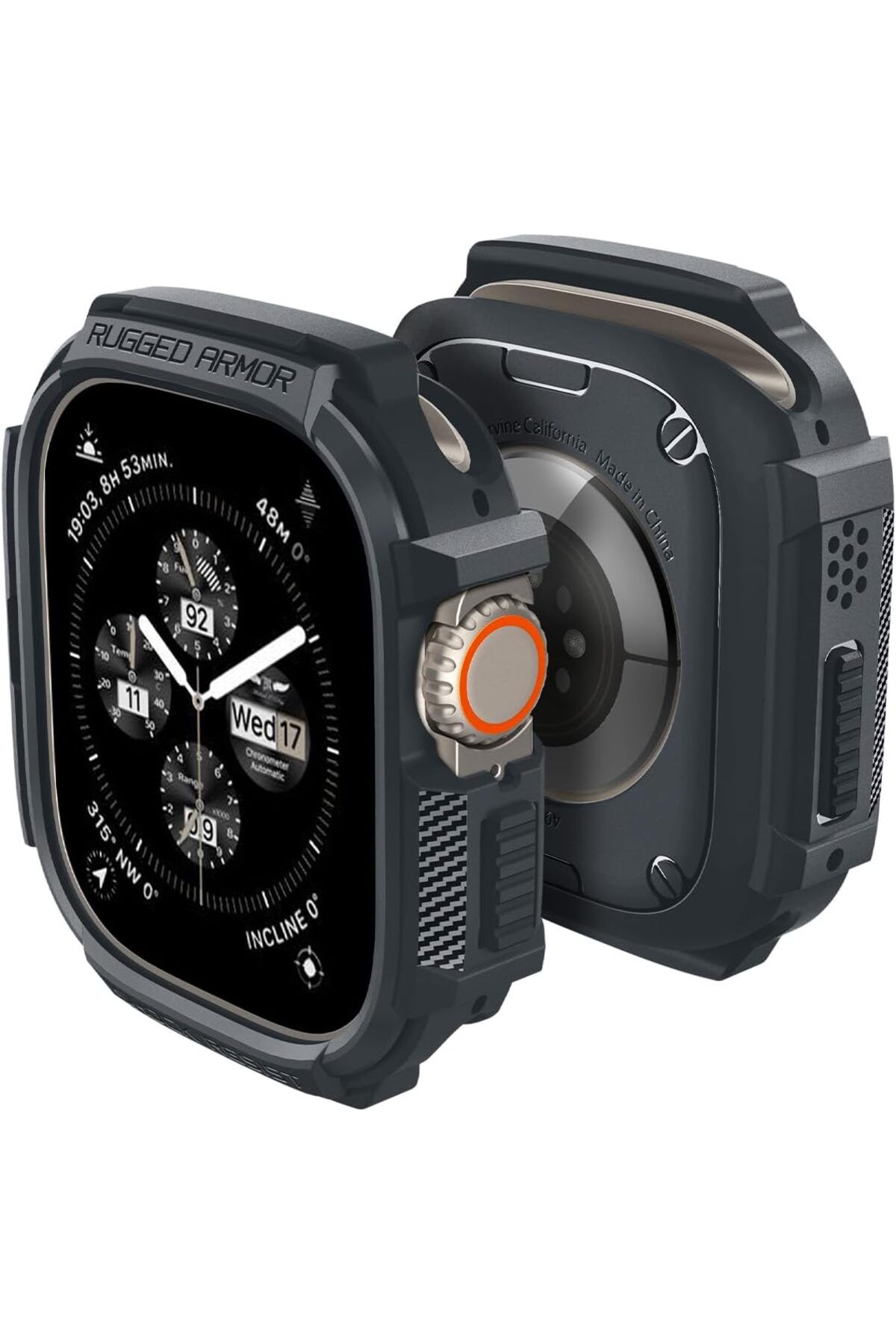 STOREMAX nffashopm Watch 49mm (Ultra 2/1) Kılıf Rugged Armor Dark Gray - ACS07385 storestarx 1051353