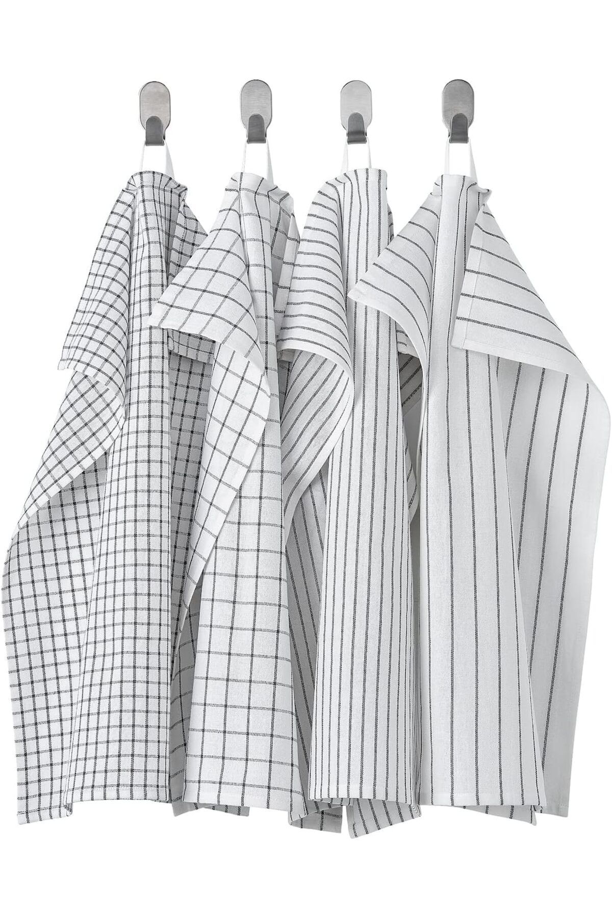 STOREMAX RINNIG Çay Havlu, Beyaz/Koyu Gri/Desenli, 18x24 (45x60 cm) desiny 1082424