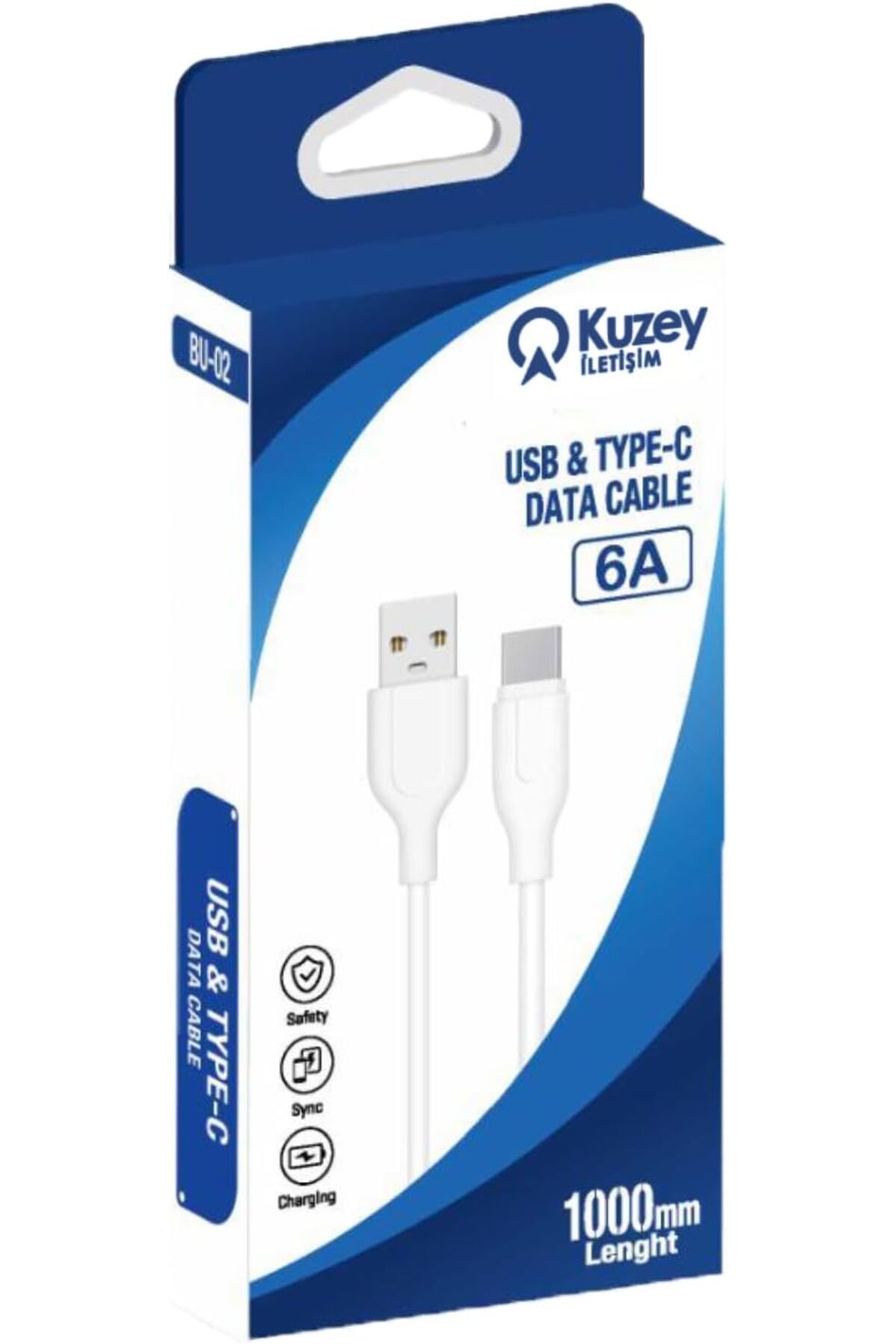 STOREMAX cmllashop İLETİŞİM İletişm Type-c 6 Amper Hızlı Şarj ve Data Kablosu 1 Metre 542093