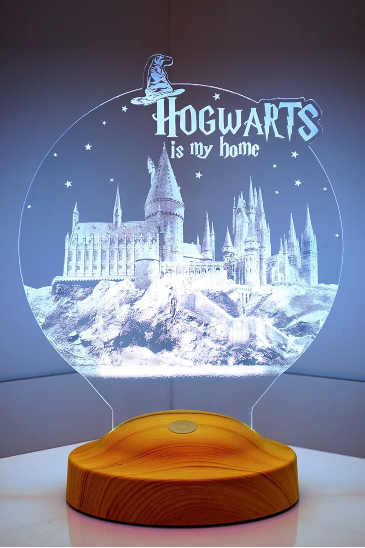 salesalbutik Harry Potter Hogwarts Gece Lambası, Harry Potter Hayranlarına Hediye Led Lamba,