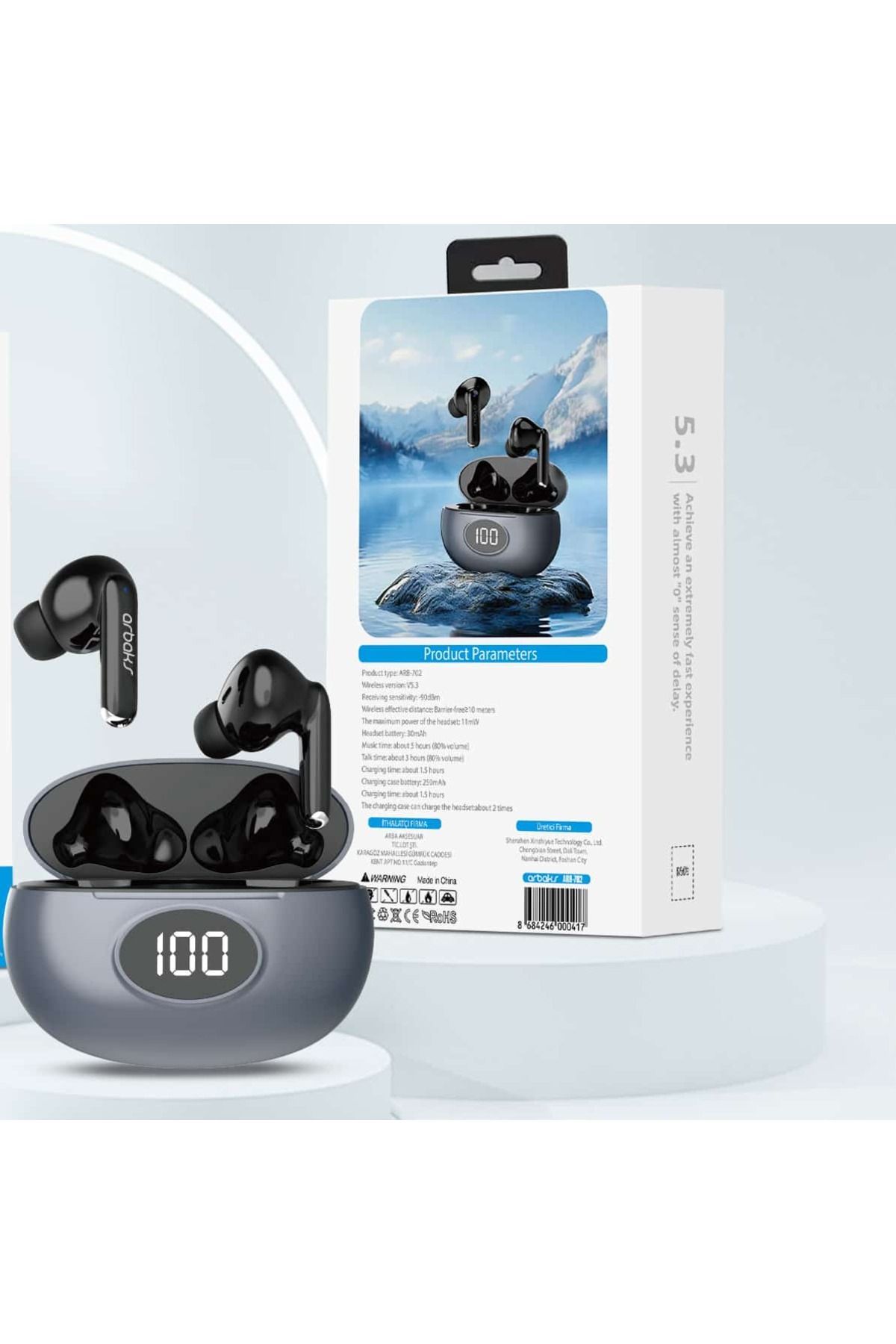 onlinebutik Ios Android Uyumlu Kablosuz Bluetooth Kulaklık Arb-702