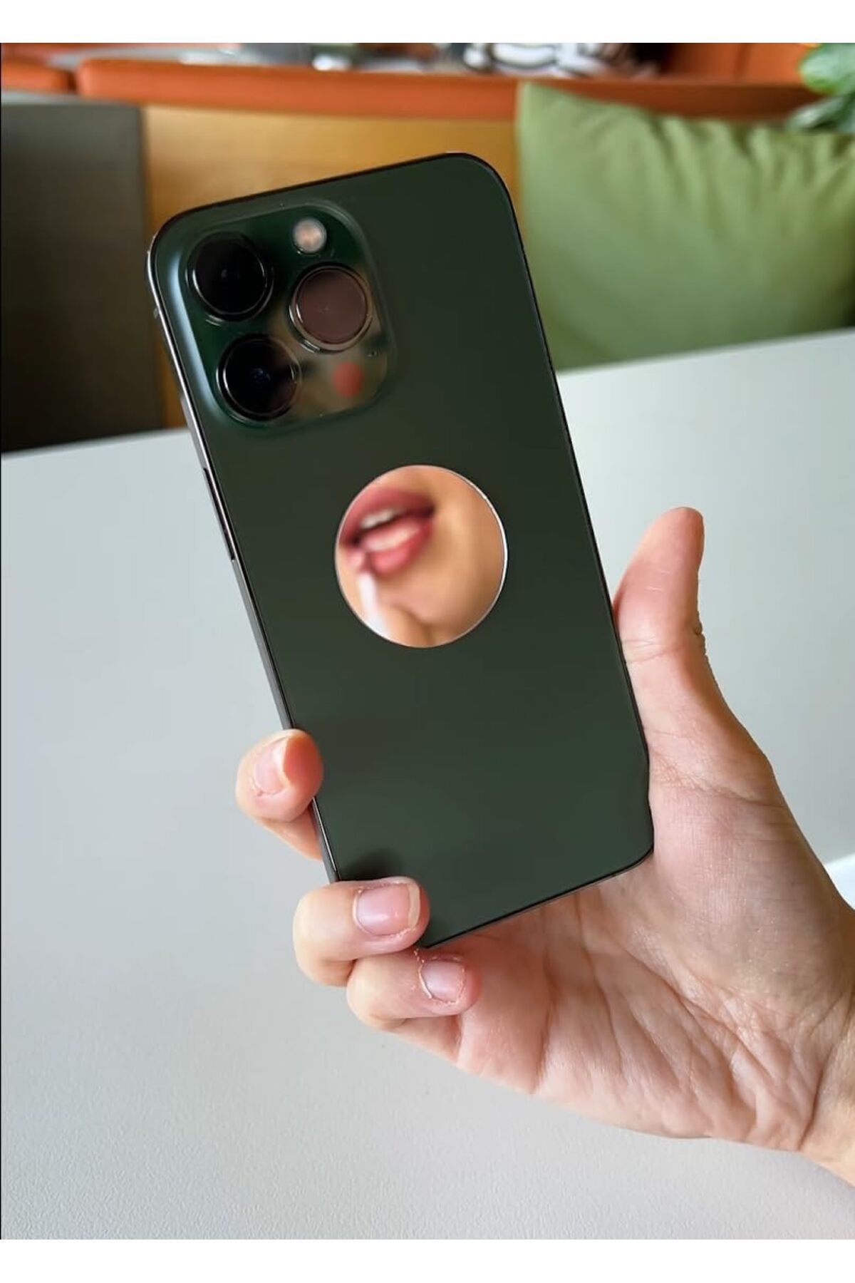 STOREMAX 3,5 cm Cep Telefonu için Yapışkanlı Mini Plastik Yakın Aynası Sticker