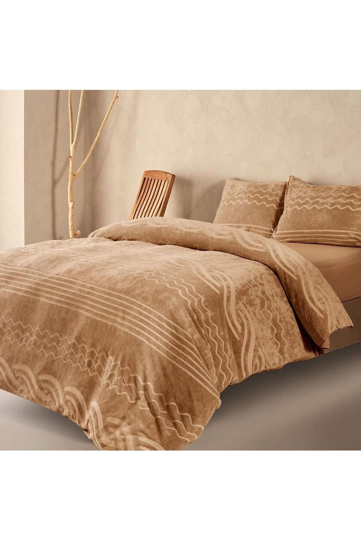 STOREMAX lbstorex Claire Marıam Capuccino Rengi Cıft Kısılık Nevresım Takımı Newdsng 1116818